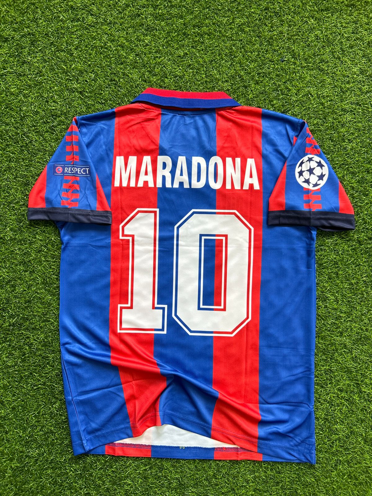 BARCELONA 1991-92 HOME KIT, HALFSLEEVE POLO EMBROIDERY