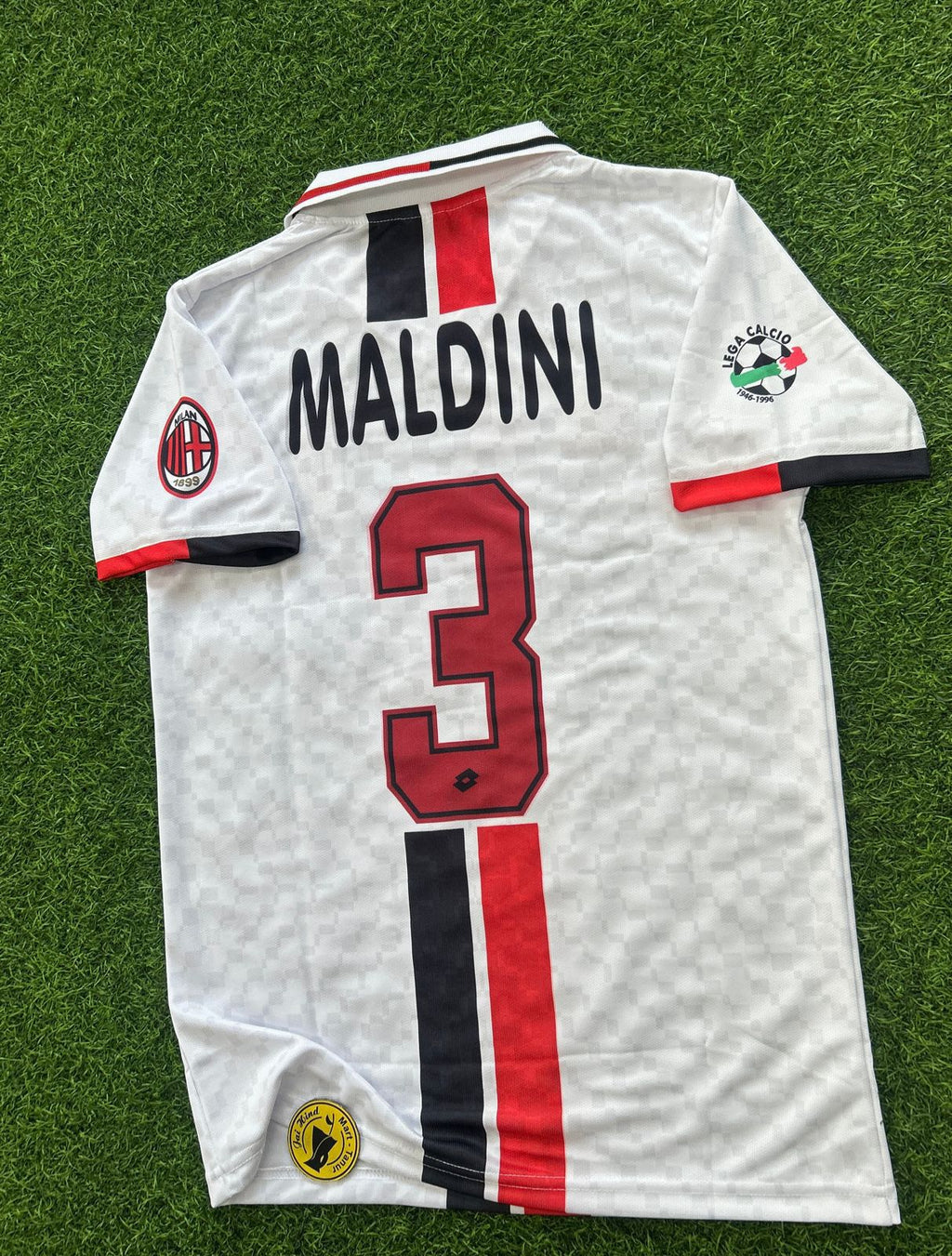 AC MILAN 1996 AWAY KIT, HALFSLEEVE POLO EMBROIDERY