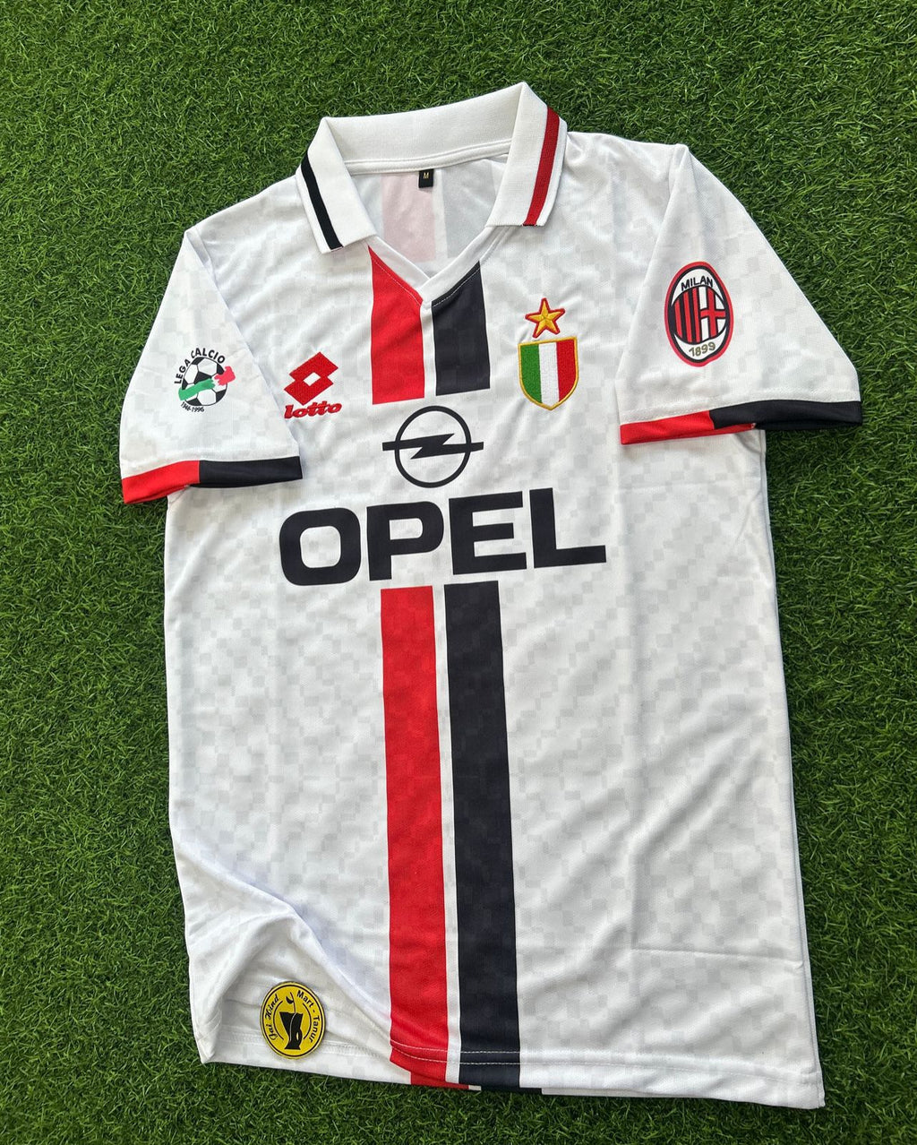 AC MILAN 1996 AWAY KIT, HALFSLEEVE POLO EMBROIDERY