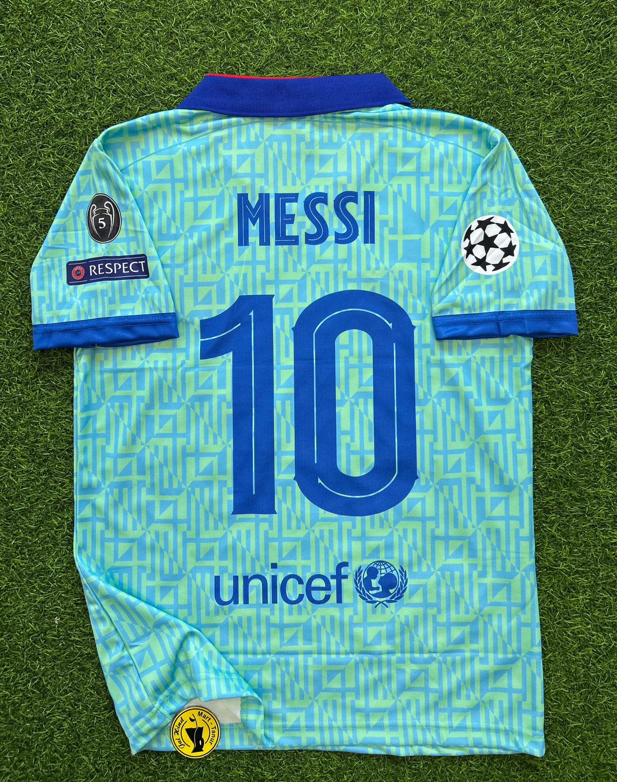 BARCELONA 2019-20 THIRD KIT, HALFSLEEVE POLO EMBROIDERY