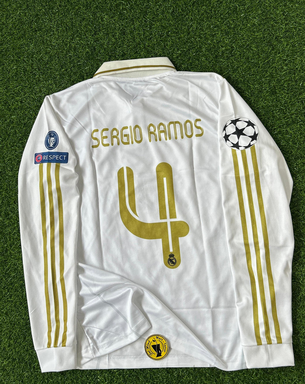 REAL MADRID 2011-12 HOME KIT, FULLSLEEVE POLO EMBROIDERY