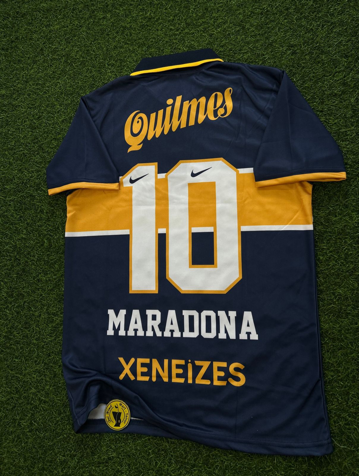 BOCA JUNIORS 1996-97 HOME KIT, HALFSLEEVE POLO EMBROIDERY