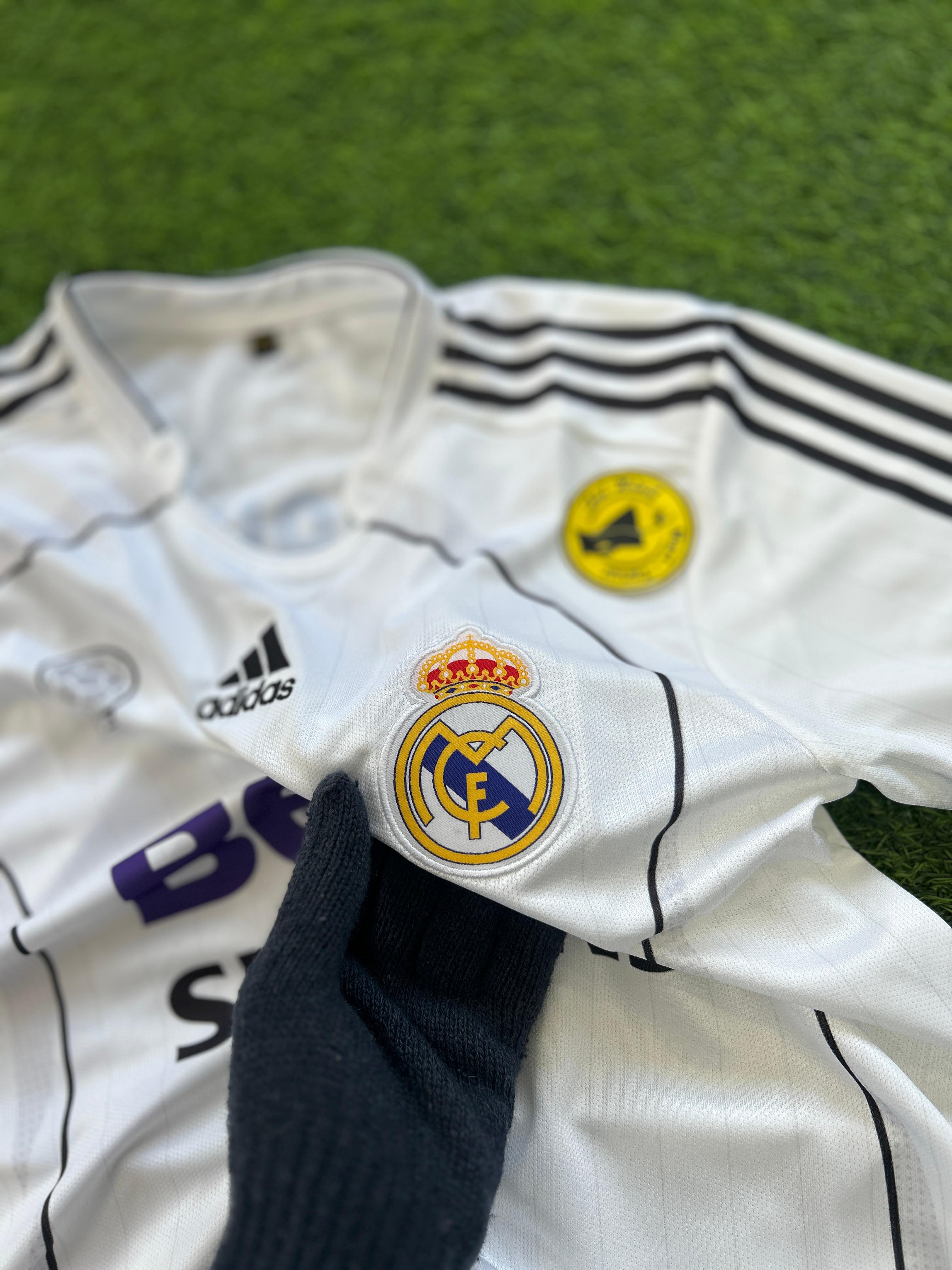 REAL MADRID 2006-07 HOME KIT, HALFSLEEVE EMBROIDERY (OG NECK)