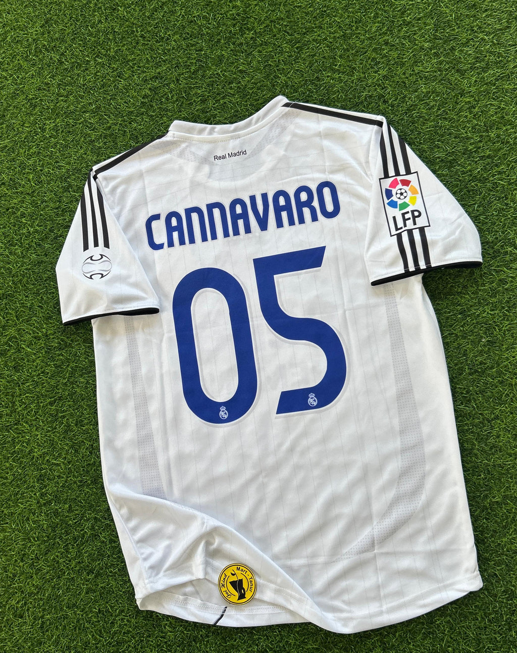 REAL MADRID 2006-07 HOME KIT, HALFSLEEVE EMBROIDERY (OG NECK)