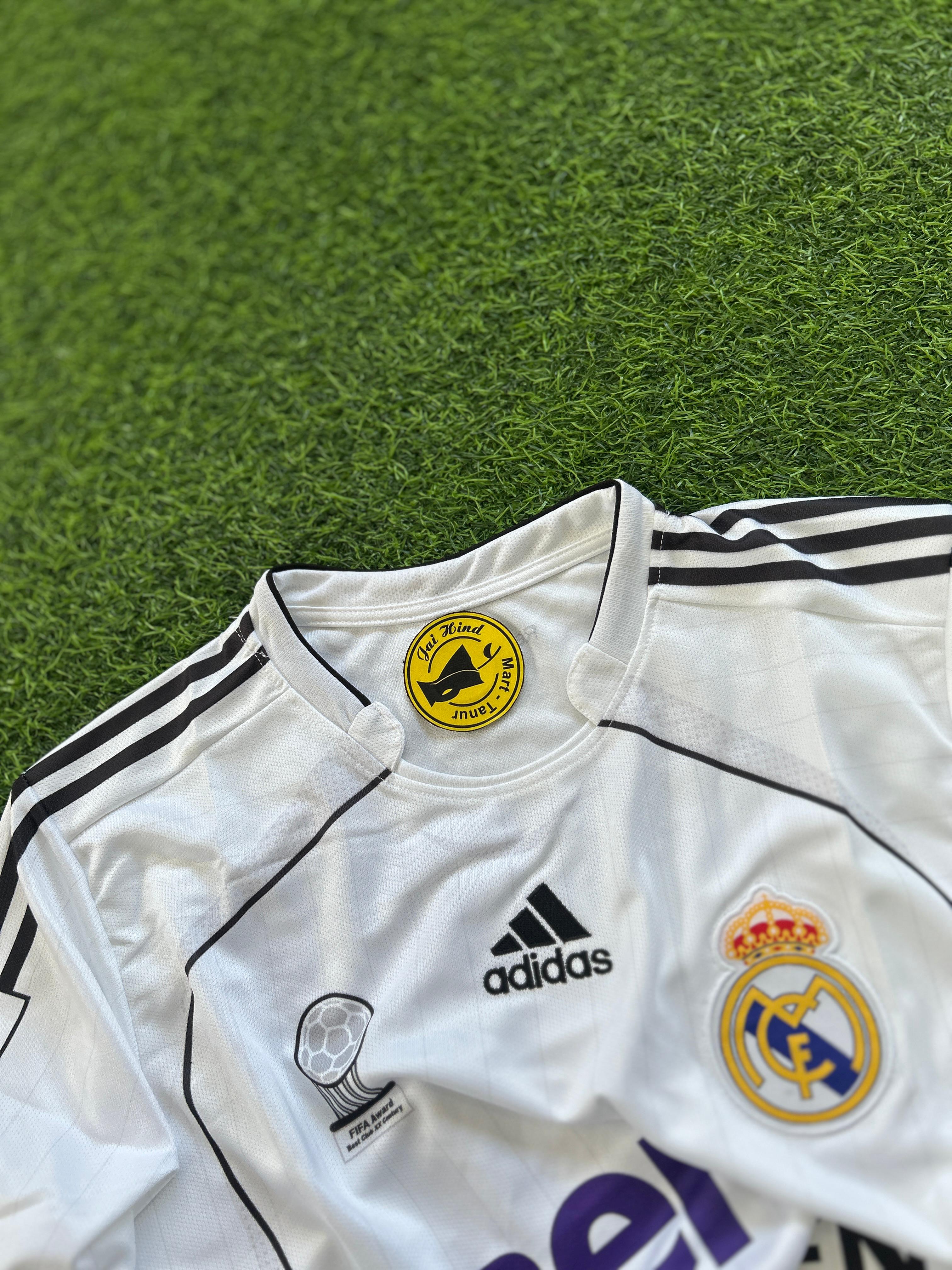 REAL MADRID 2006-07 HOME KIT, HALFSLEEVE EMBROIDERY (OG NECK)