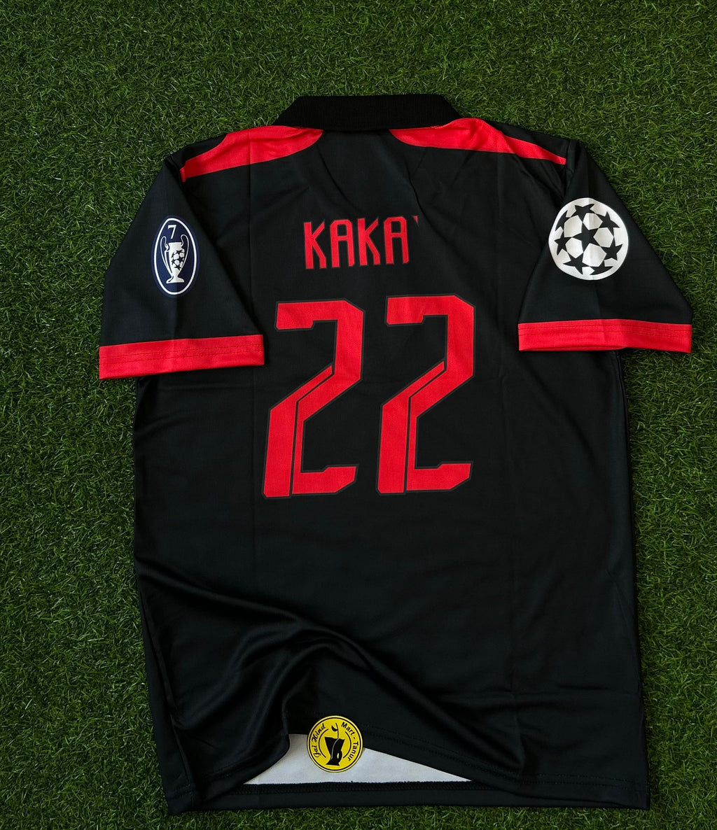 AC MILAN 2007-08 THIRD KIT, HALFSLEEVE POLO EMBROIDERY