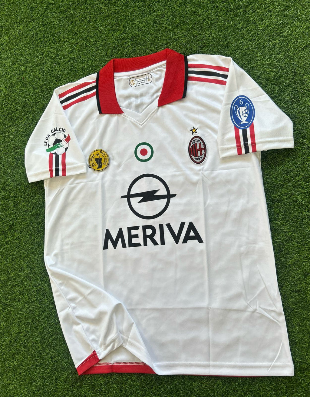 AC MILAN 2003-04 AWAY KIT, HALFSLEEVE POLO EMBROIDERY