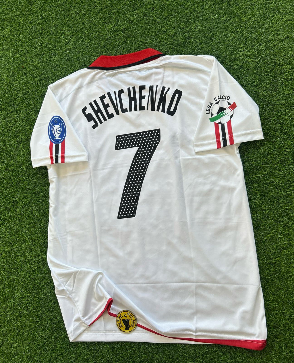 AC MILAN 2003-04 AWAY KIT, HALFSLEEVE POLO EMBROIDERY