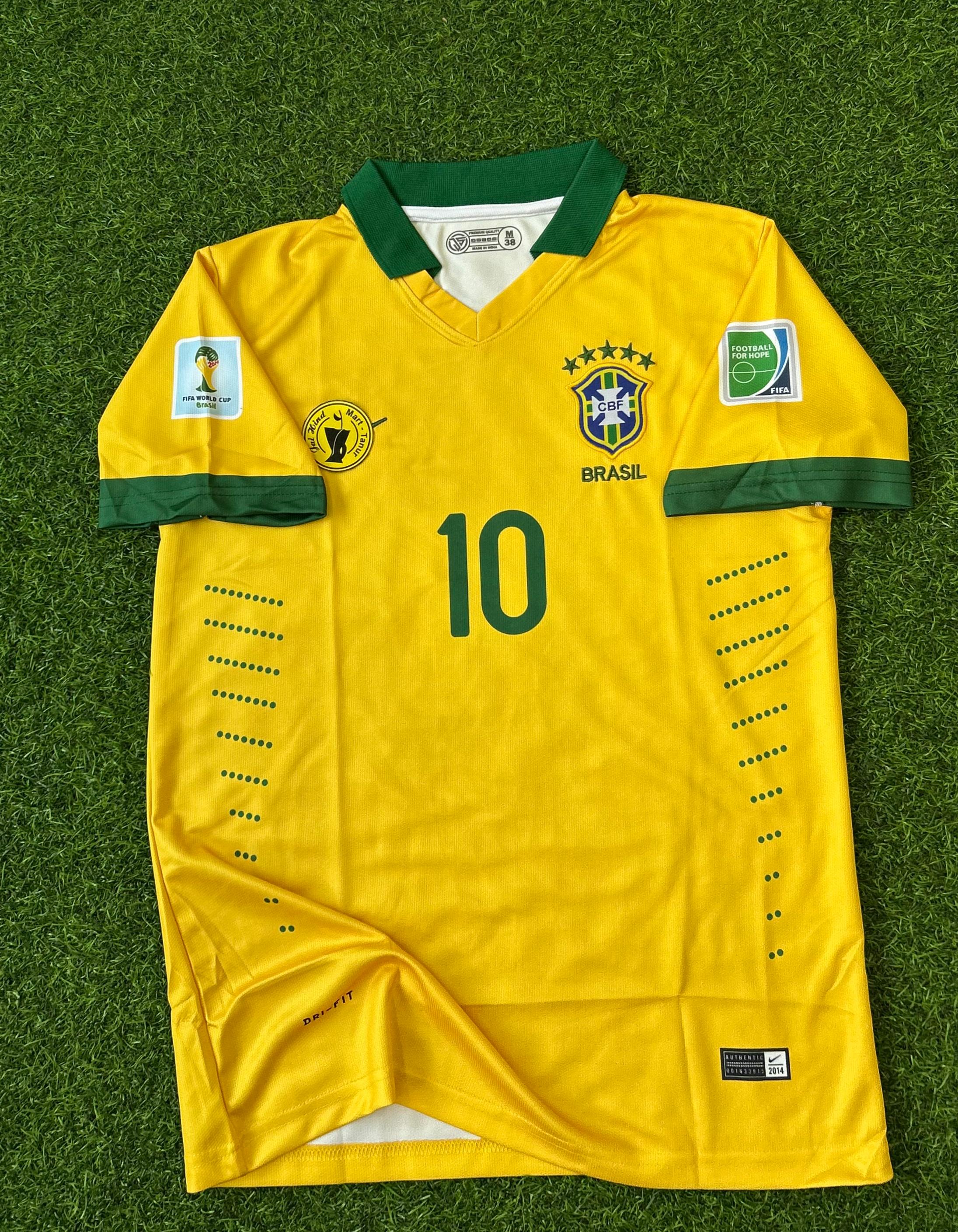 BRAZIL 2014 WORLD CUP HOME KIT, HALFSLEEVE POLO EMBROIDERY