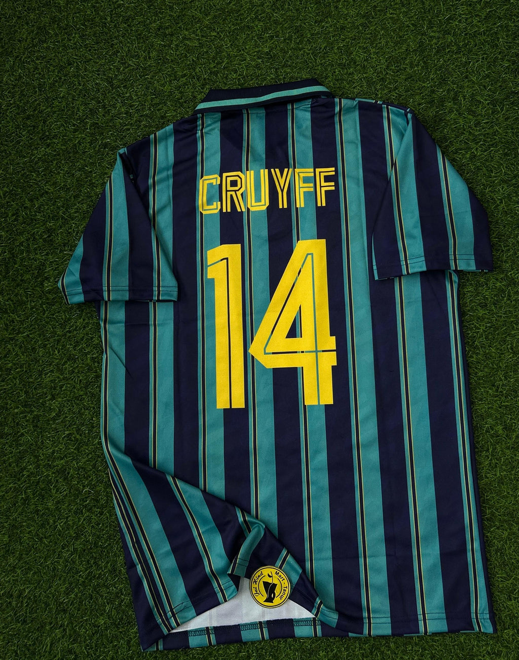AJAX 1993-94 AWAY KIT, HALFSLEEVE POLO EMBROIDERY