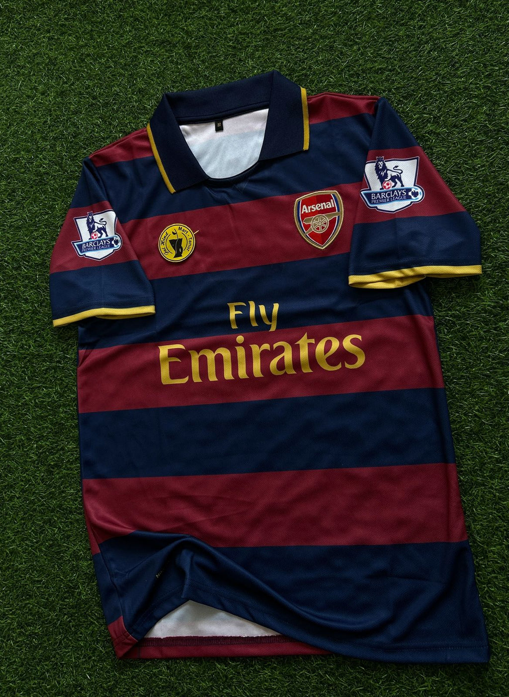 ARSENAL 2007-08 THIRD KIT, HALFSLEEVE POLO EMBROIDERY