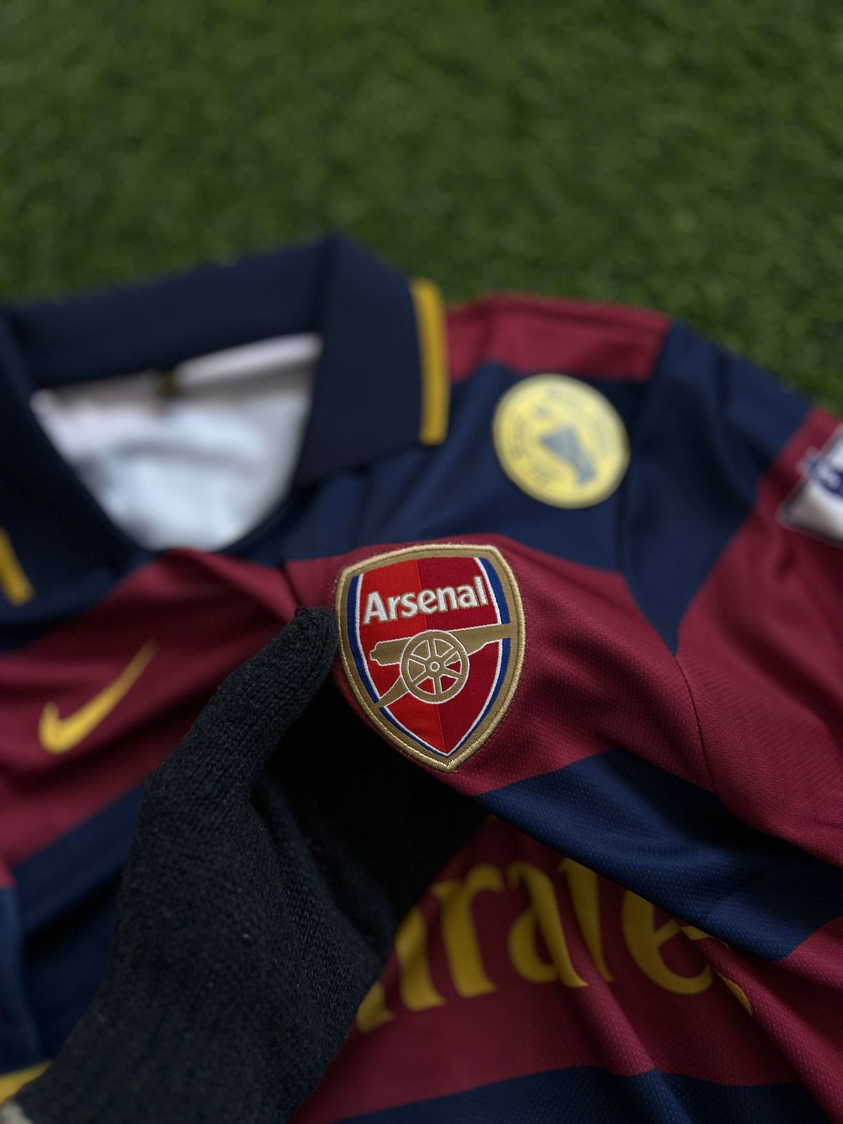 ARSENAL 2007-08 THIRD KIT, HALFSLEEVE POLO EMBROIDERY