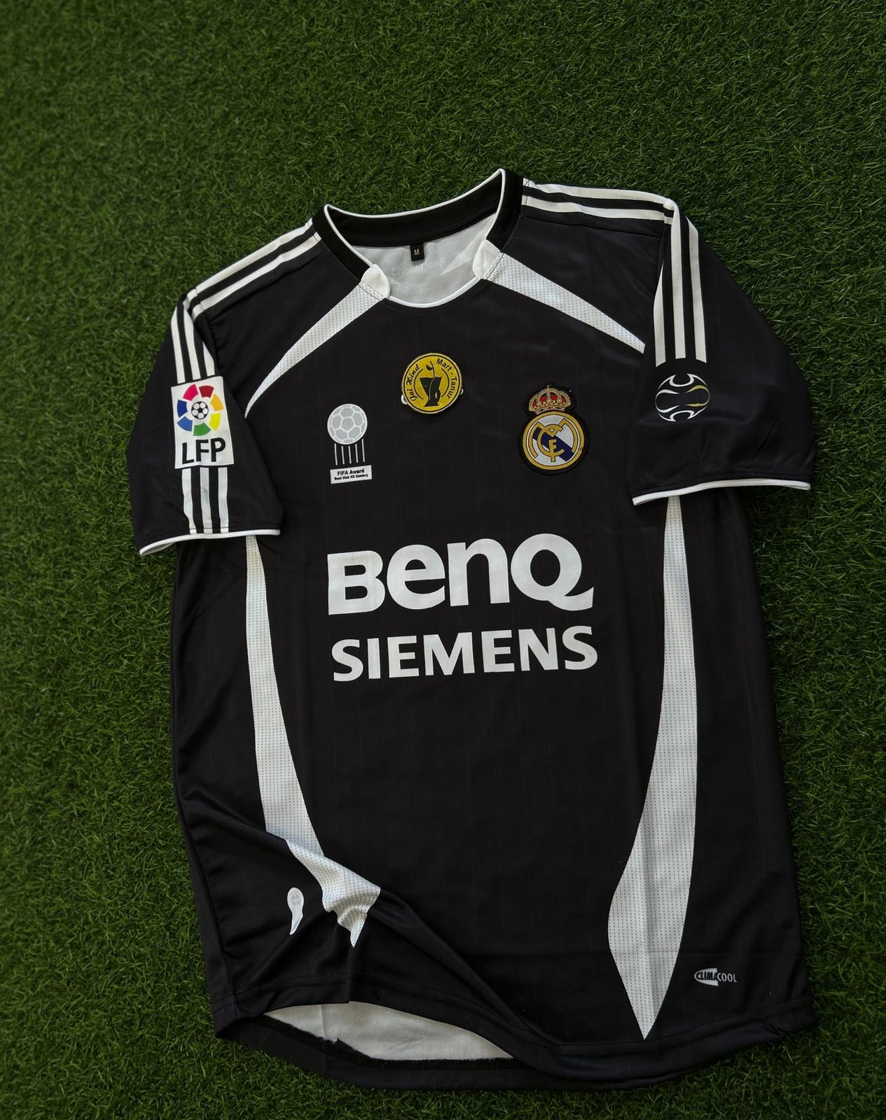 REAL MADRID 2006-07 AWAY KIT, HALFSLEEVE POLO EMBROIDERY