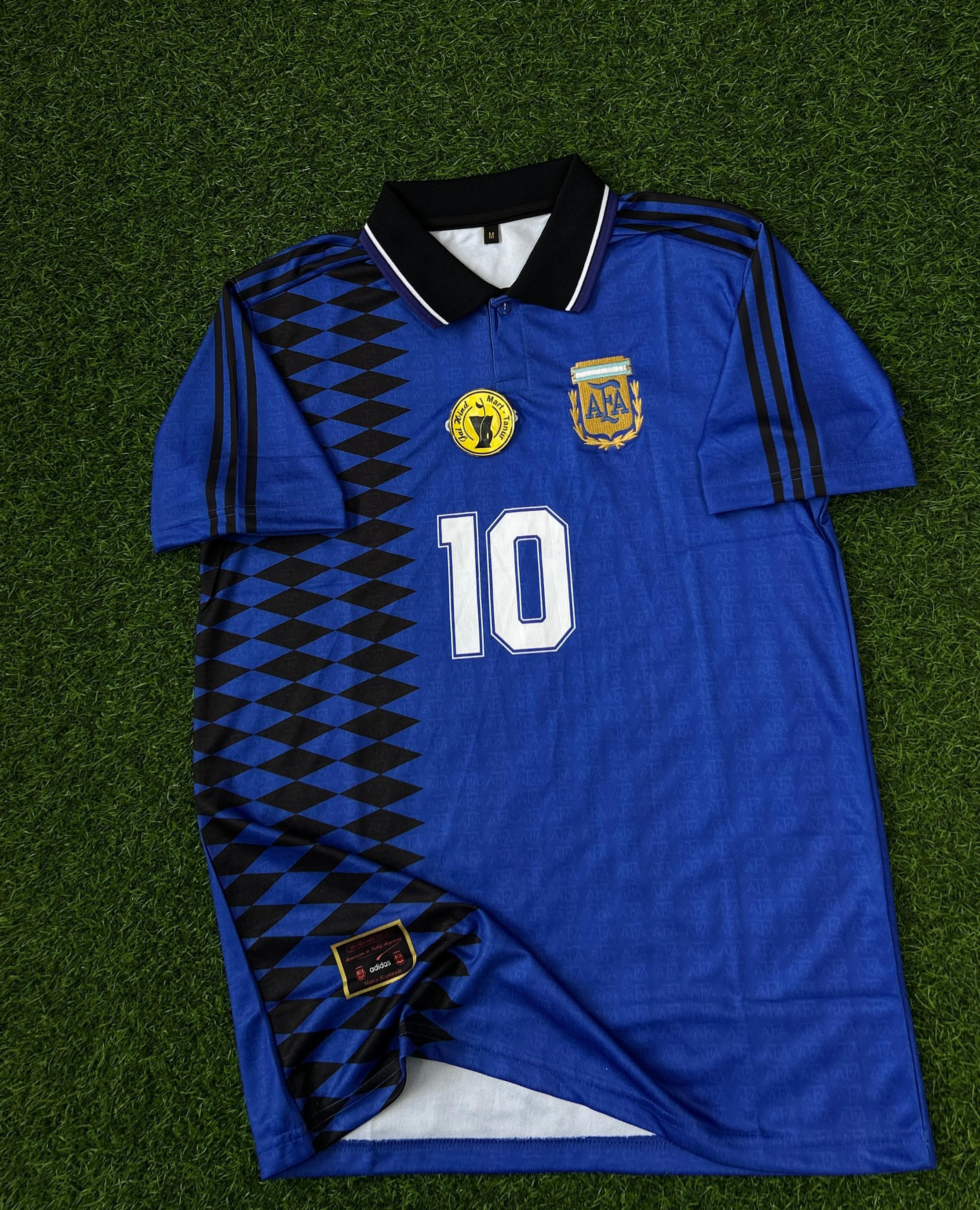 ARGENTINA 1994 AWAY KIT, HALFSLEEVE POLO EMBROIDERY