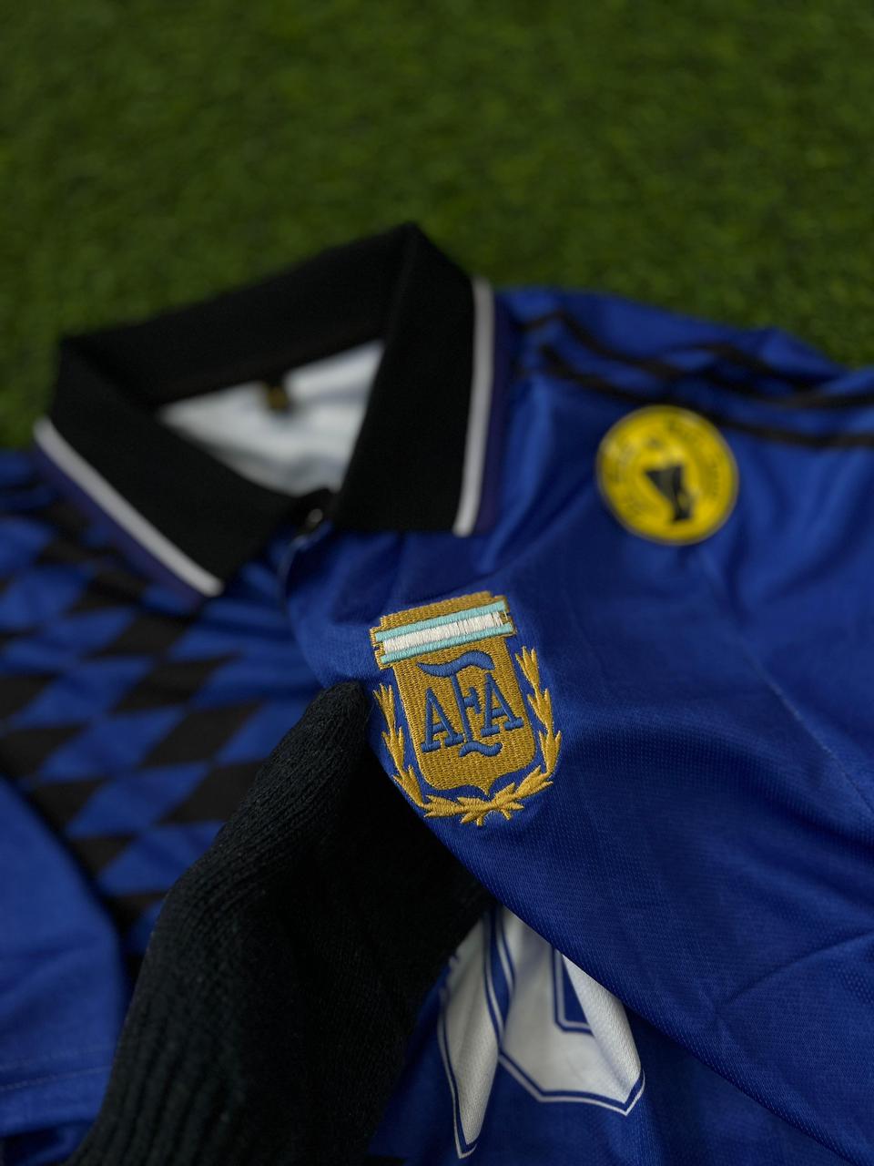 ARGENTINA 1994 AWAY KIT, HALFSLEEVE POLO EMBROIDERY