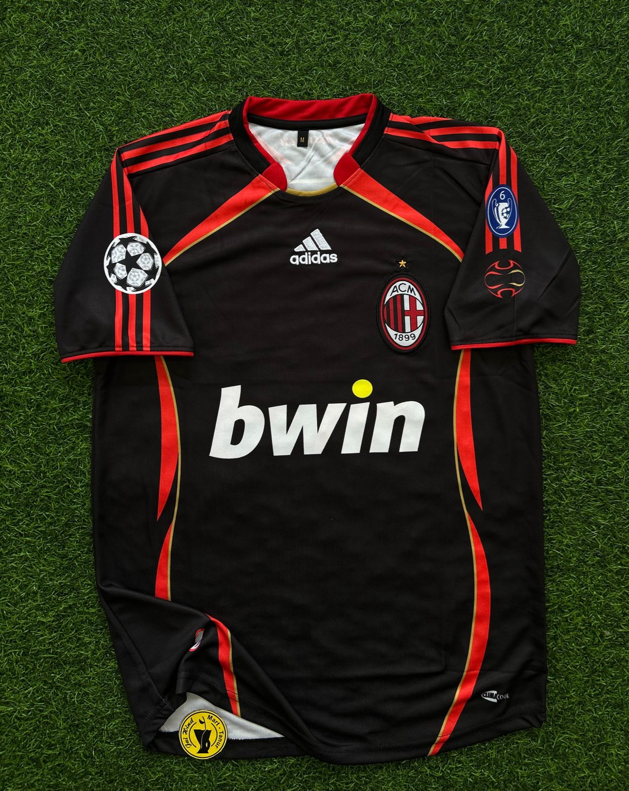 AC MILAN 2006-07 THIRD KIT, HALFSLEEVE POLO EMBROIDERY