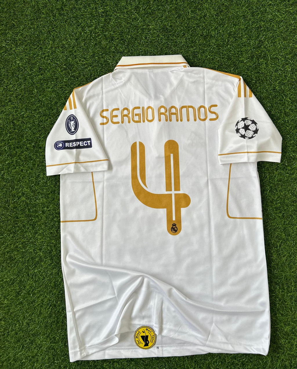 REAL MADRID 2011-12 HOME KIT, HALFSLEEVE POLO EMBROIDERY