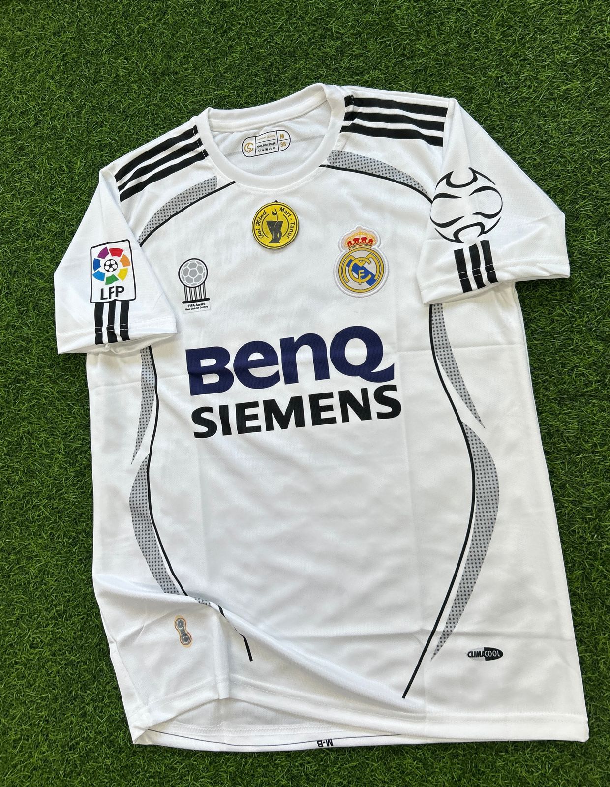 REAL MADRID 2006-07 HOME KIT, HALFSLEEVE EMBROIDERY