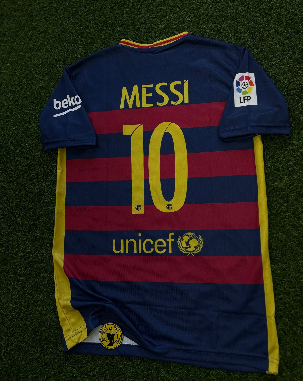 BARCELONA 2015-16 SEASON HOME KIT, HALFSLEEVE EMBROIDERY