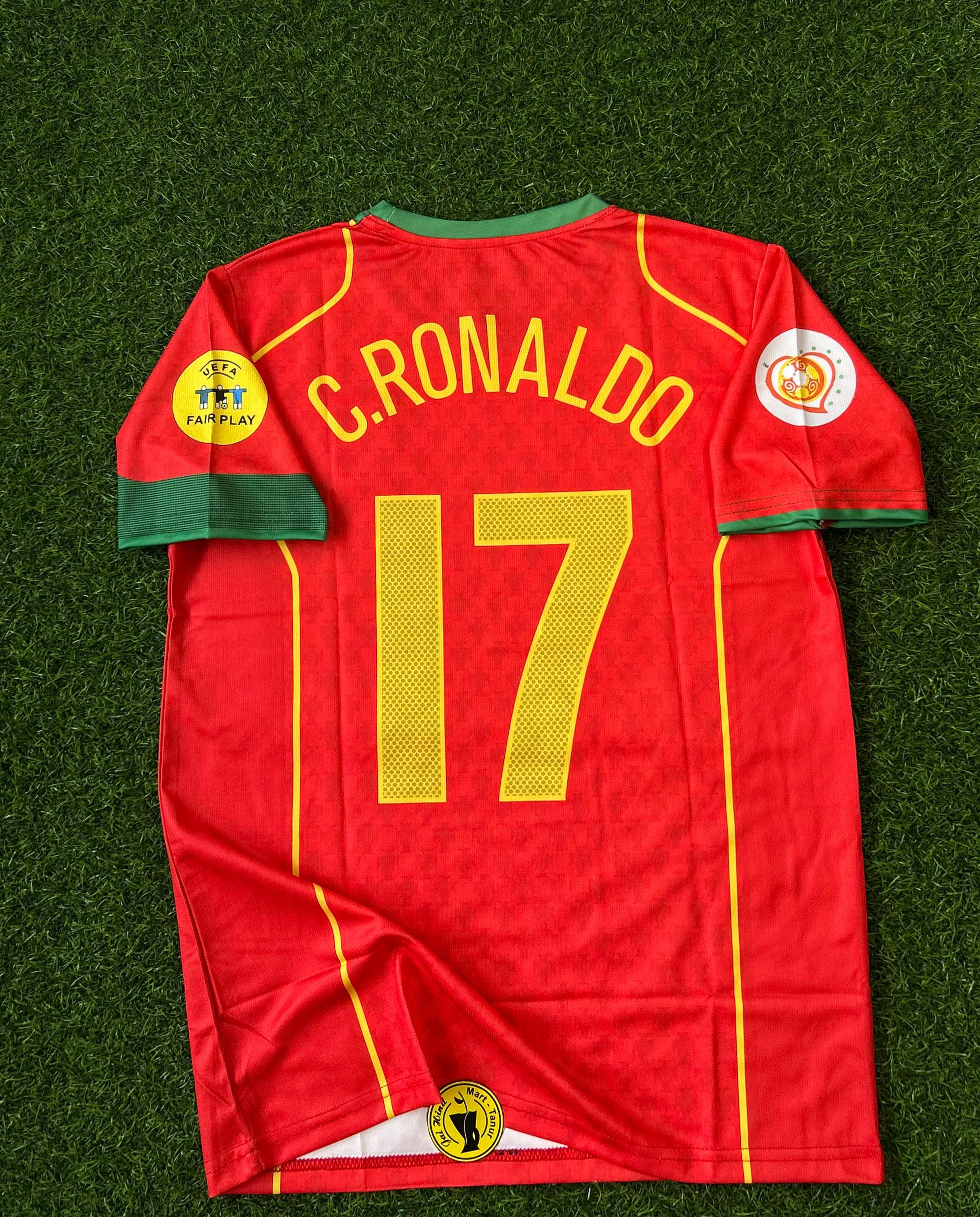 PORTUGAL 2004 HOME KIT, HALFSLEEVE EMBROIDERY