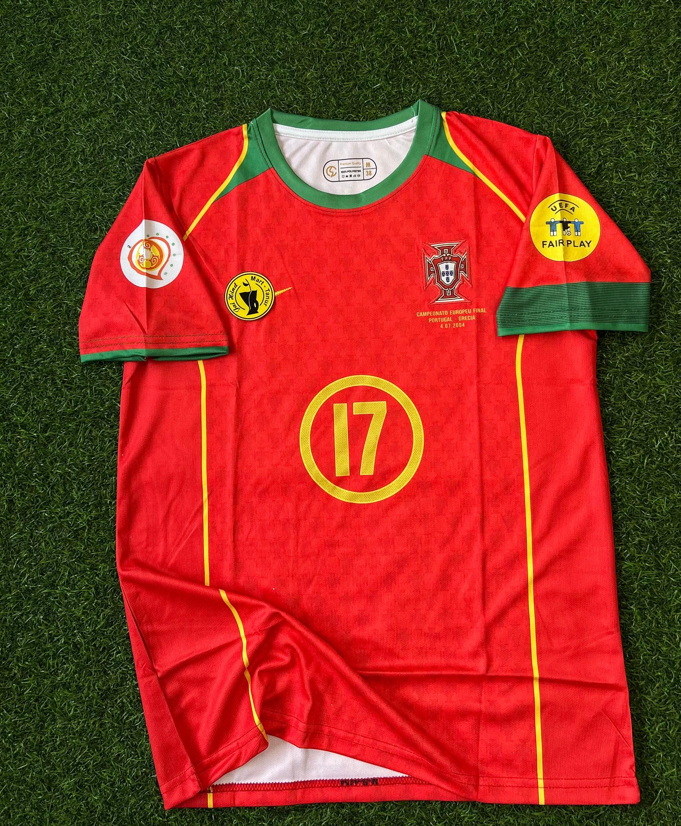 PORTUGAL 2004 HOME KIT, HALFSLEEVE EMBROIDERY