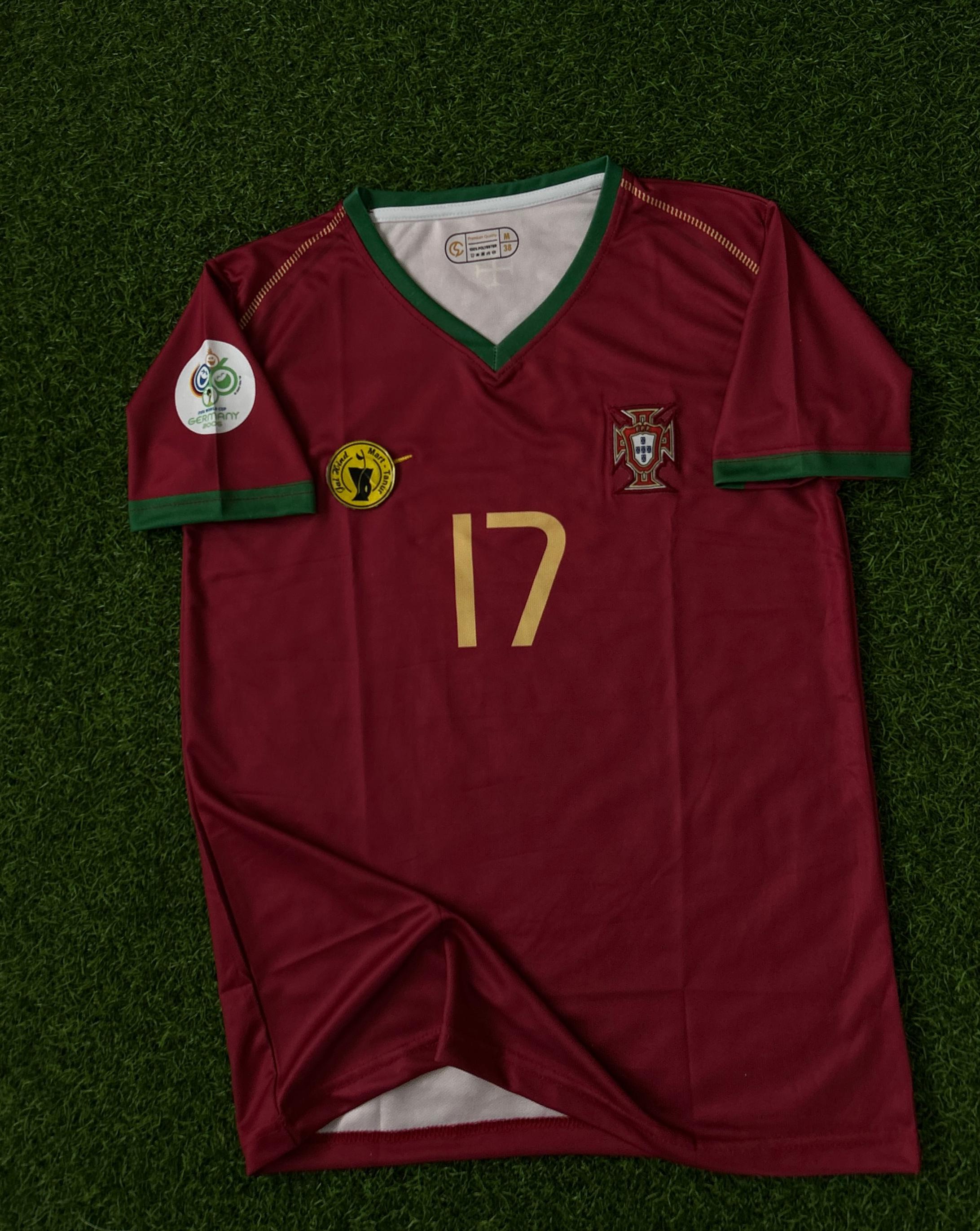 PORTUGAL 2004-06 HOME KIT , HALFSLEEVE EMBROIDERY