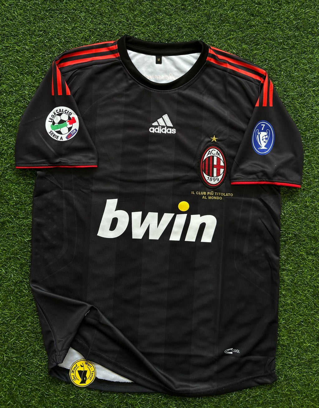 AC MILAN 2009-10 THIRD KIT, HALFSLEEVE EMBROIDERY