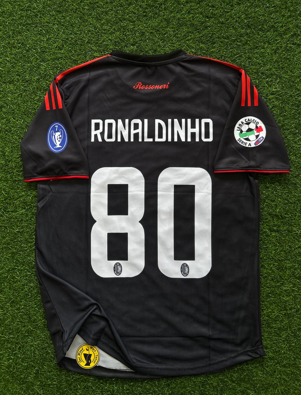 AC MILAN 2009-10 THIRD KIT, HALFSLEEVE EMBROIDERY