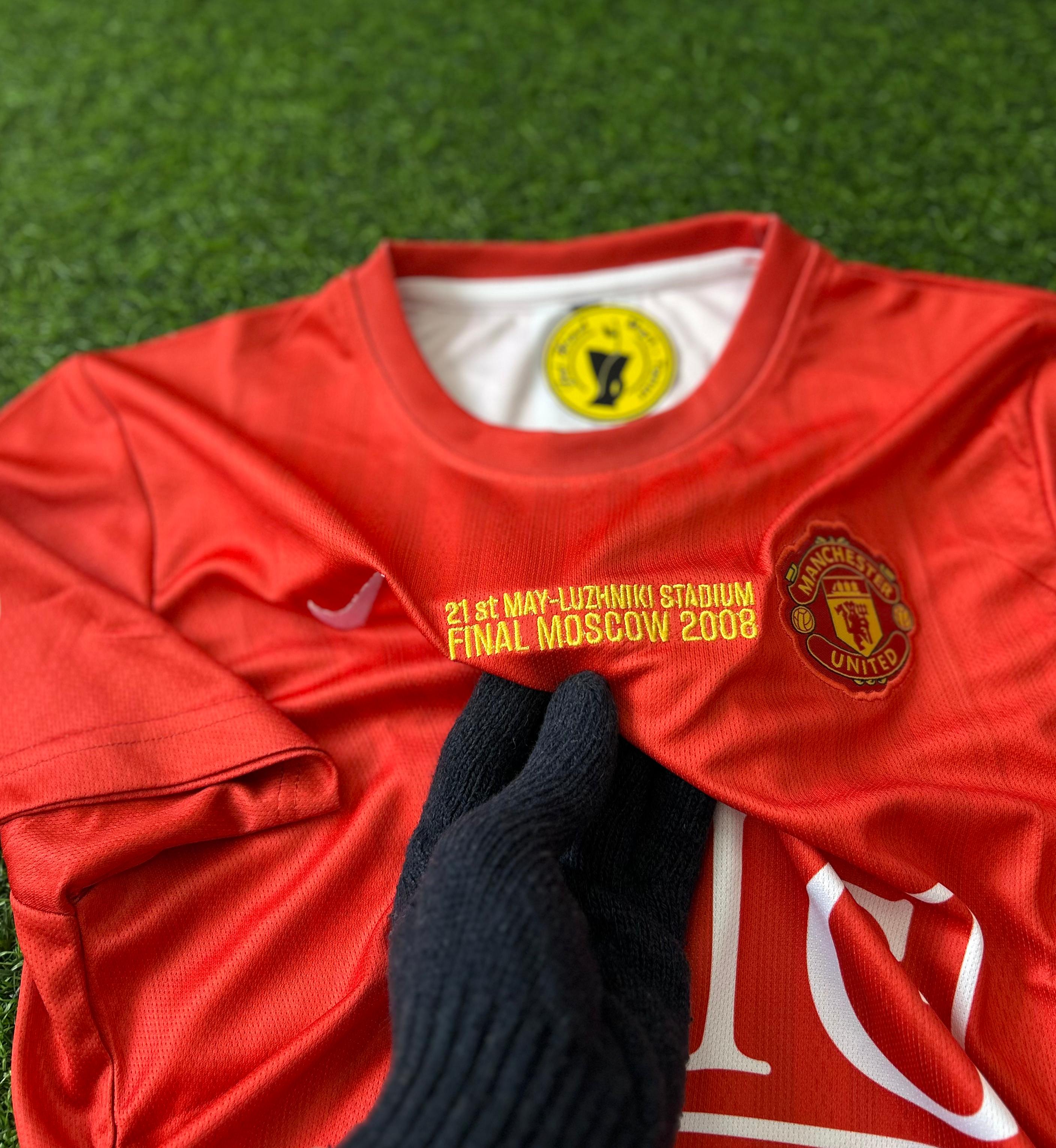 MAN UNITED 2007-08 HOME KIT, HALFSLEEVE EMBROIDERY
