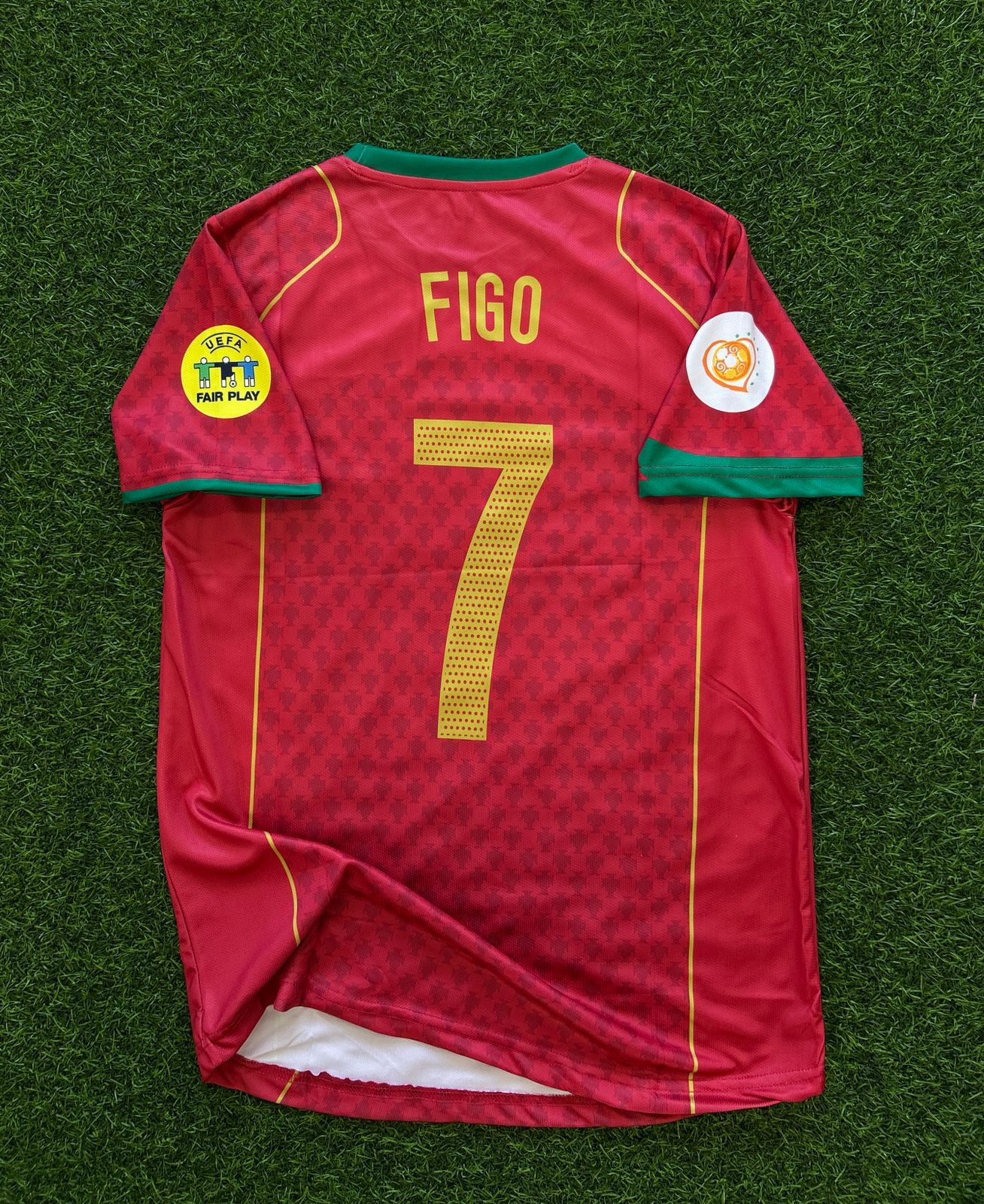 PORTUGAL 2004 HOME KIT, HALFSLEEVE EMBROIDERY
