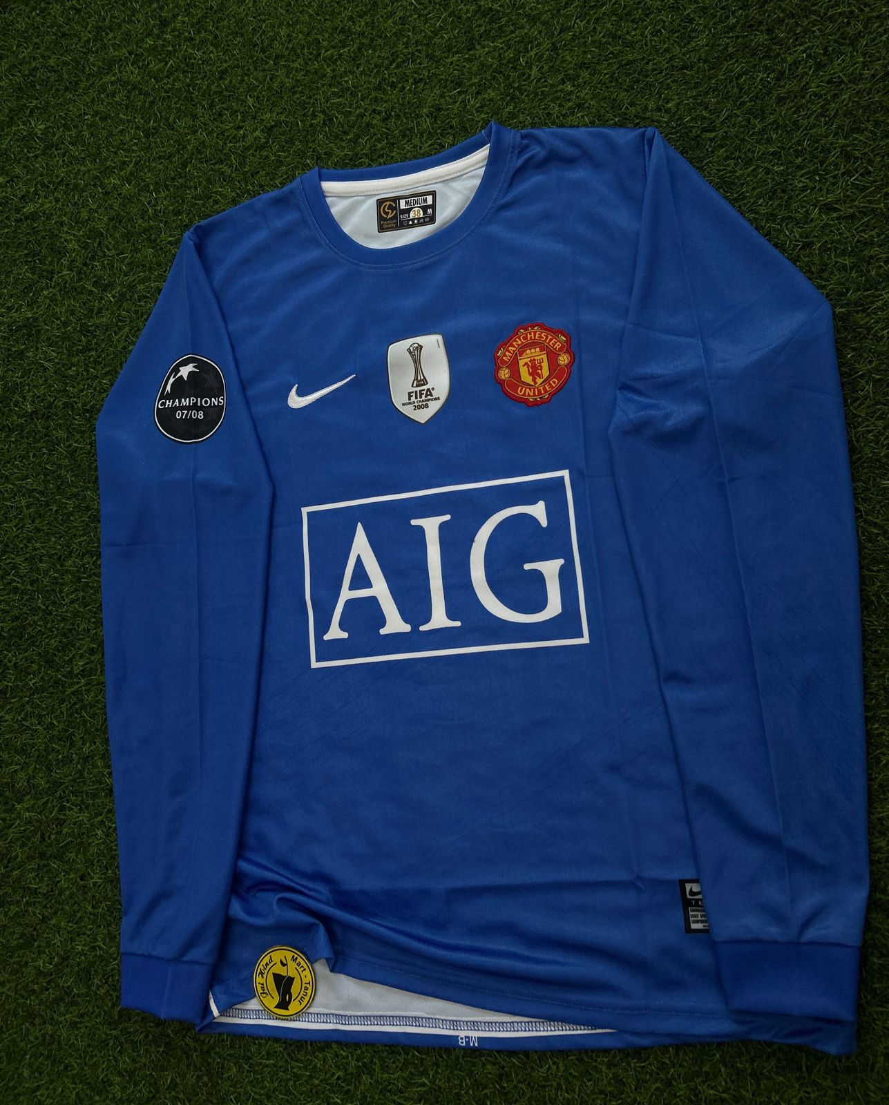 MAN UNITED 2007-08 THIRD KIT, FULLSLEEVE EMBROIDERY