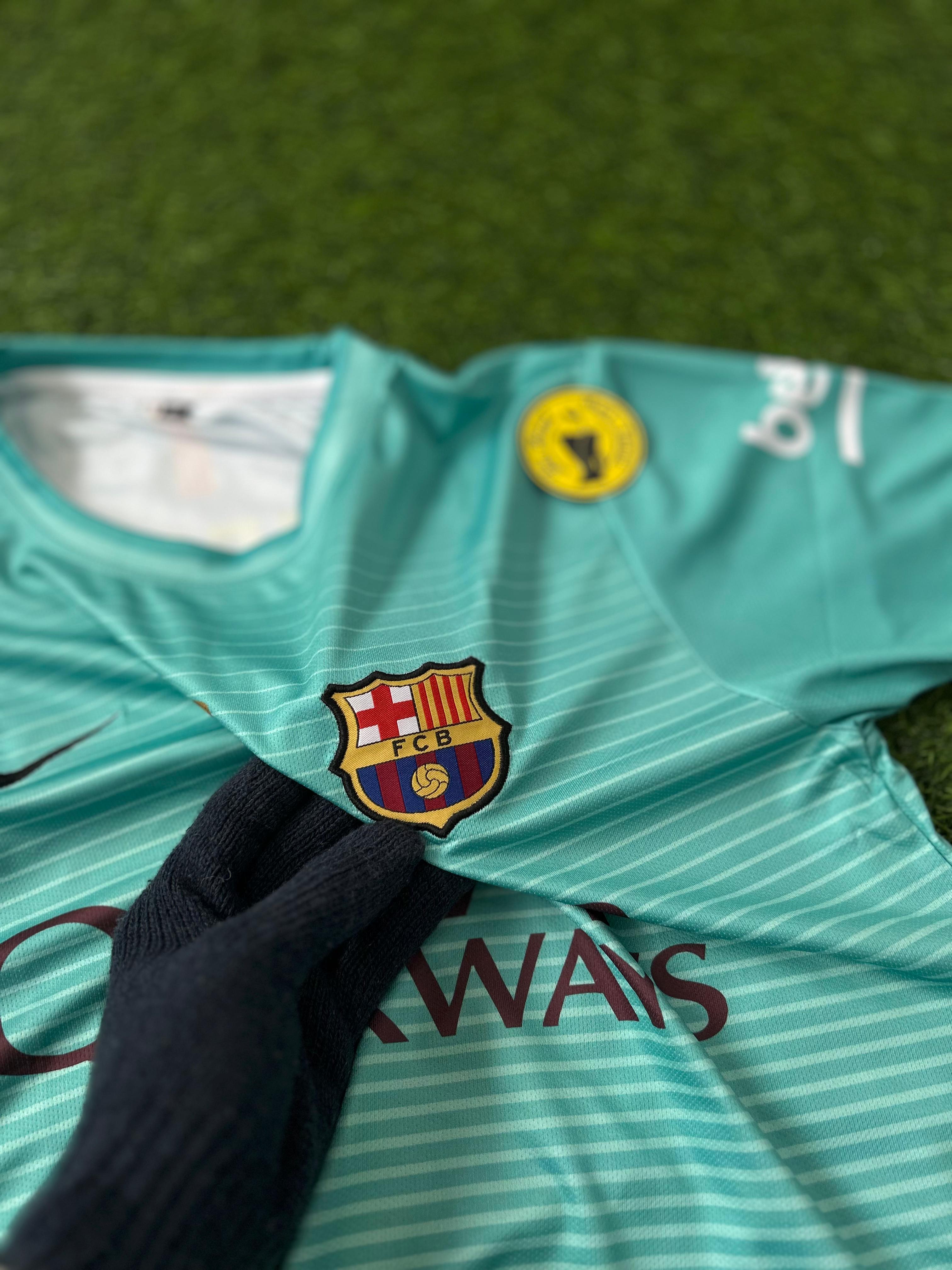 BARCELONA 2016-17 THIRD KIT, HALFSLEEVE EMBROIDERY
