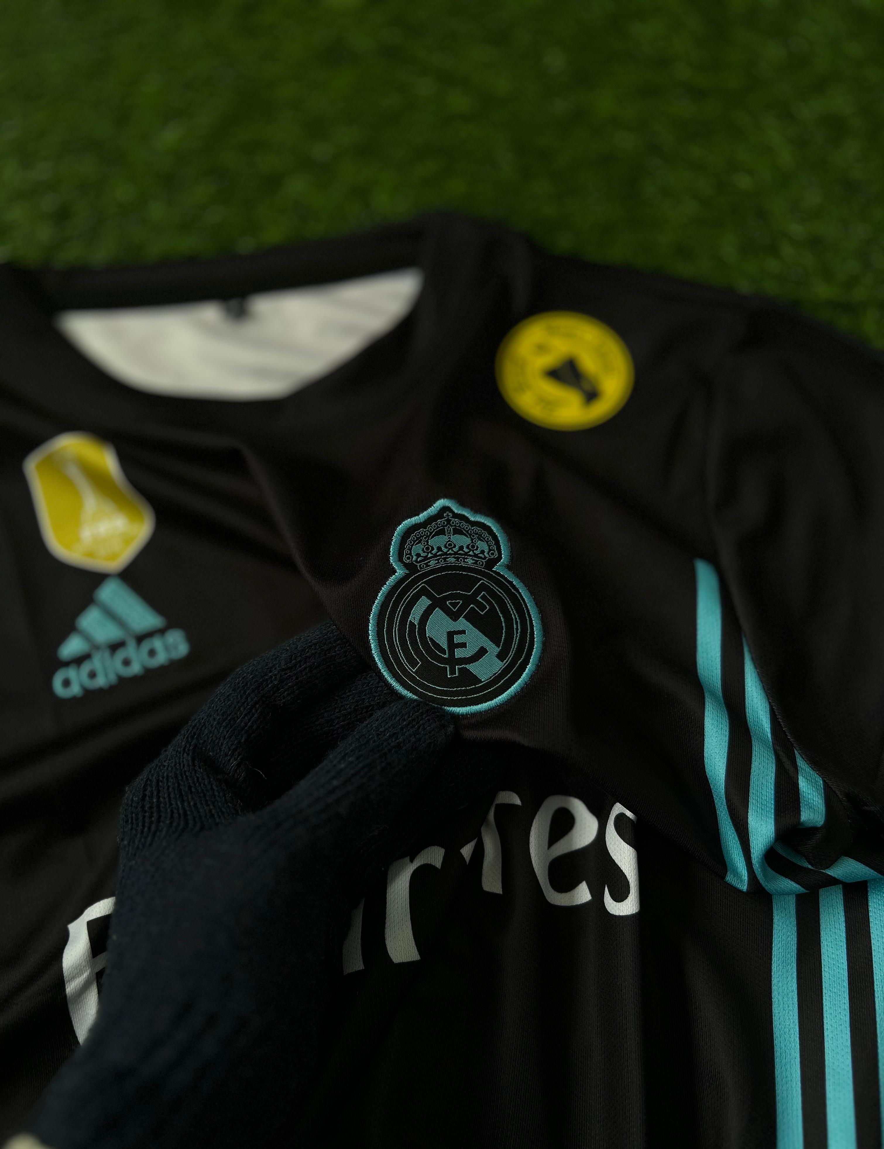 REAL MADRID 2017-18 AWAY KIT, HALFSLEEVE EMBROIDERY