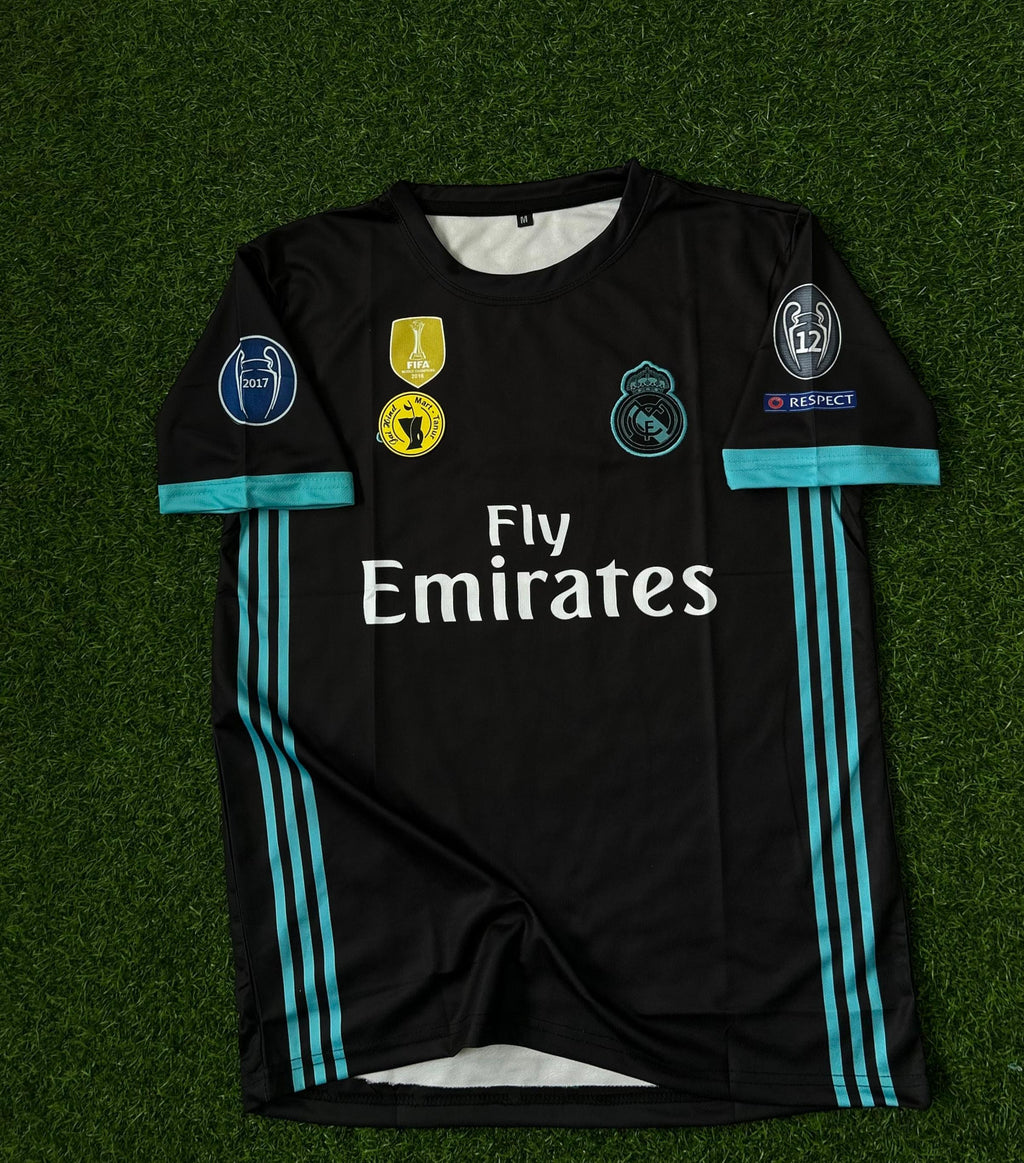 REAL MADRID 2017-18 AWAY KIT, HALFSLEEVE EMBROIDERY