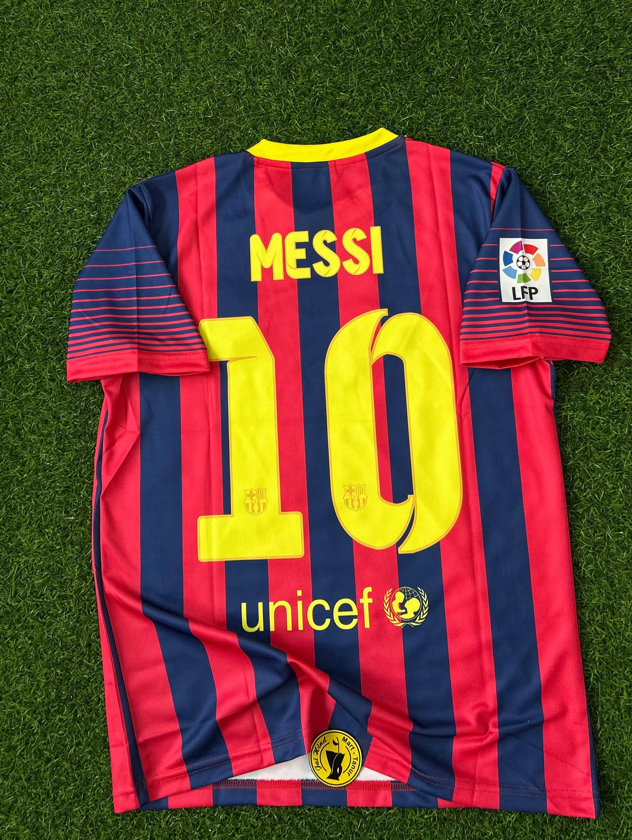 BARCELONA 2013-14 HOME KIT, HALFSLEEVE EMBROIDERY