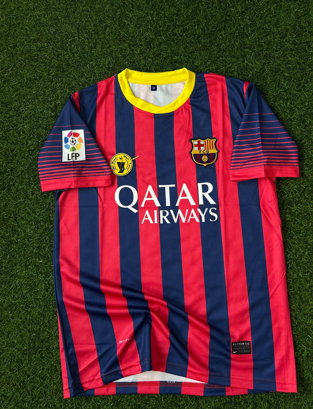 BARCELONA 2013-14 HOME KIT, HALFSLEEVE EMBROIDERY