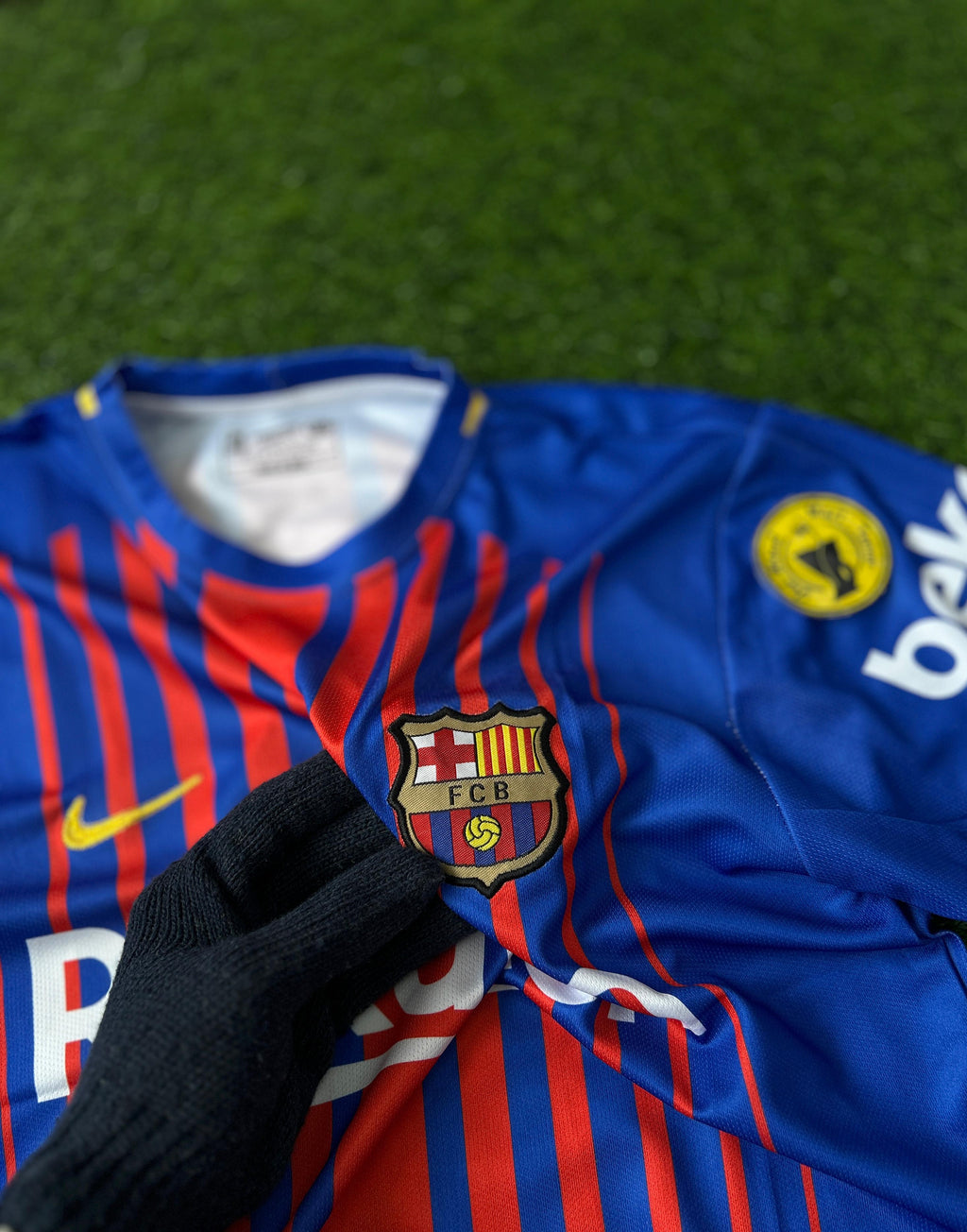 BARCELONA 2018-19 HOME KIT, HALFSLEEVE EMBROIDERY