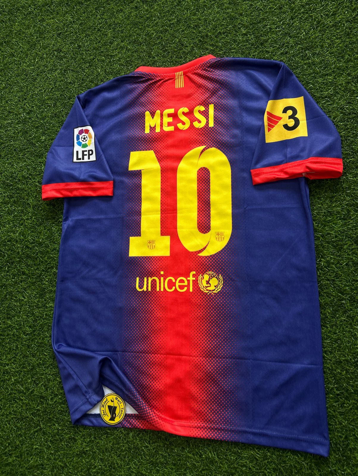 BARCELONA 2012-13 HOME KIT, HALFSLEEVE EMBROIDERY