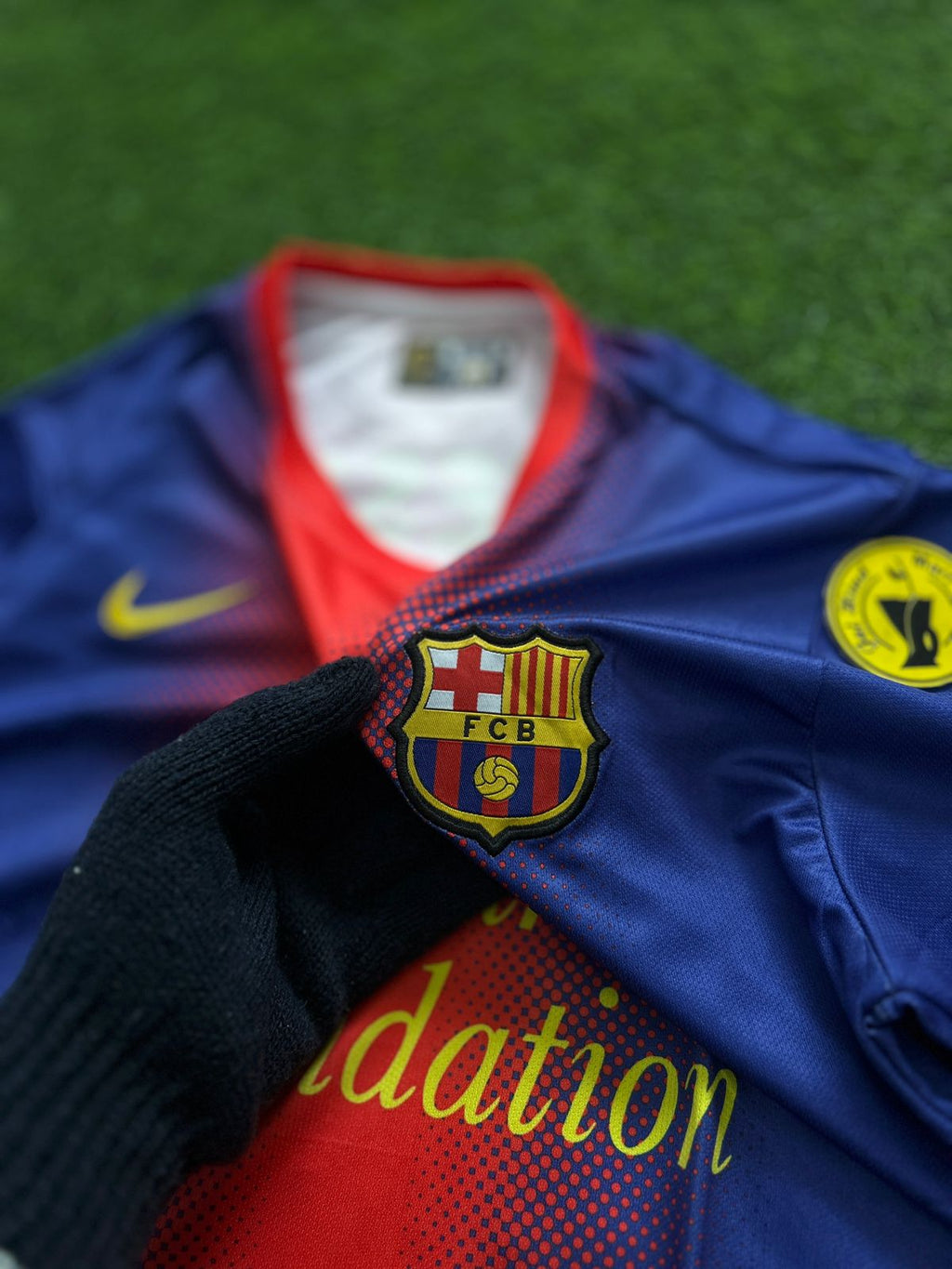 BARCELONA 2012-13 HOME KIT, HALFSLEEVE EMBROIDERY