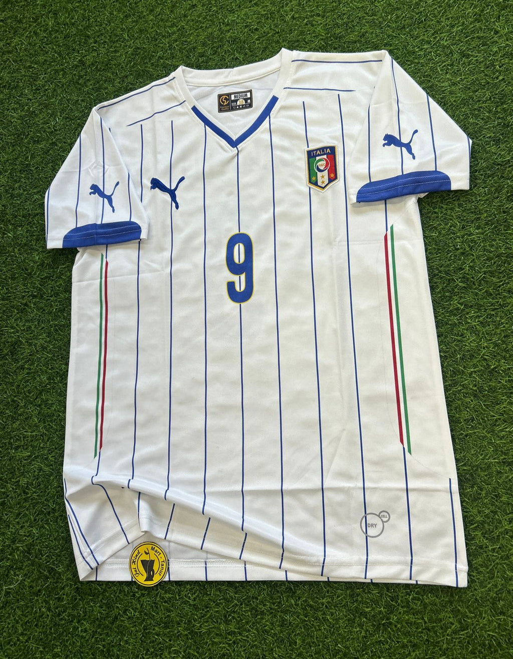 ITALY 2014 AWAY KIT, HALFSLEEVE EMBROIDERY