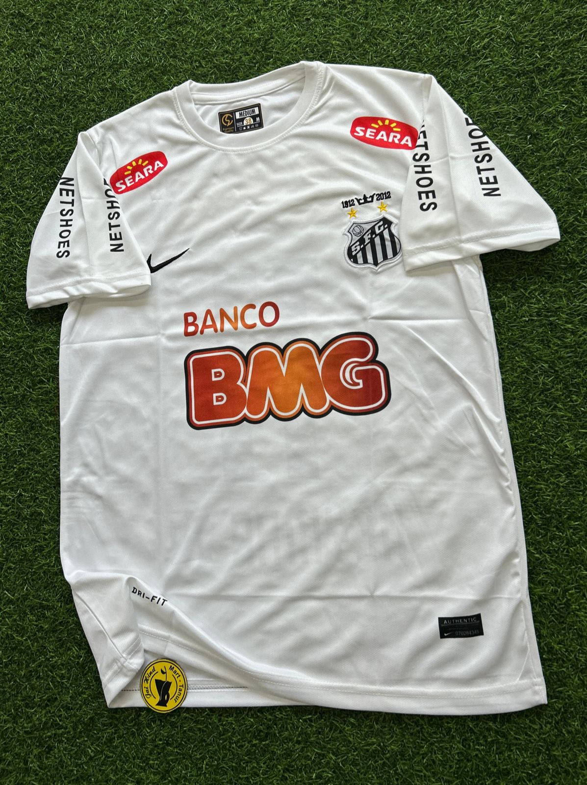 SANTOS FC 2012-13 HOME KIT, HALFSLEEVE EMBROIDERY