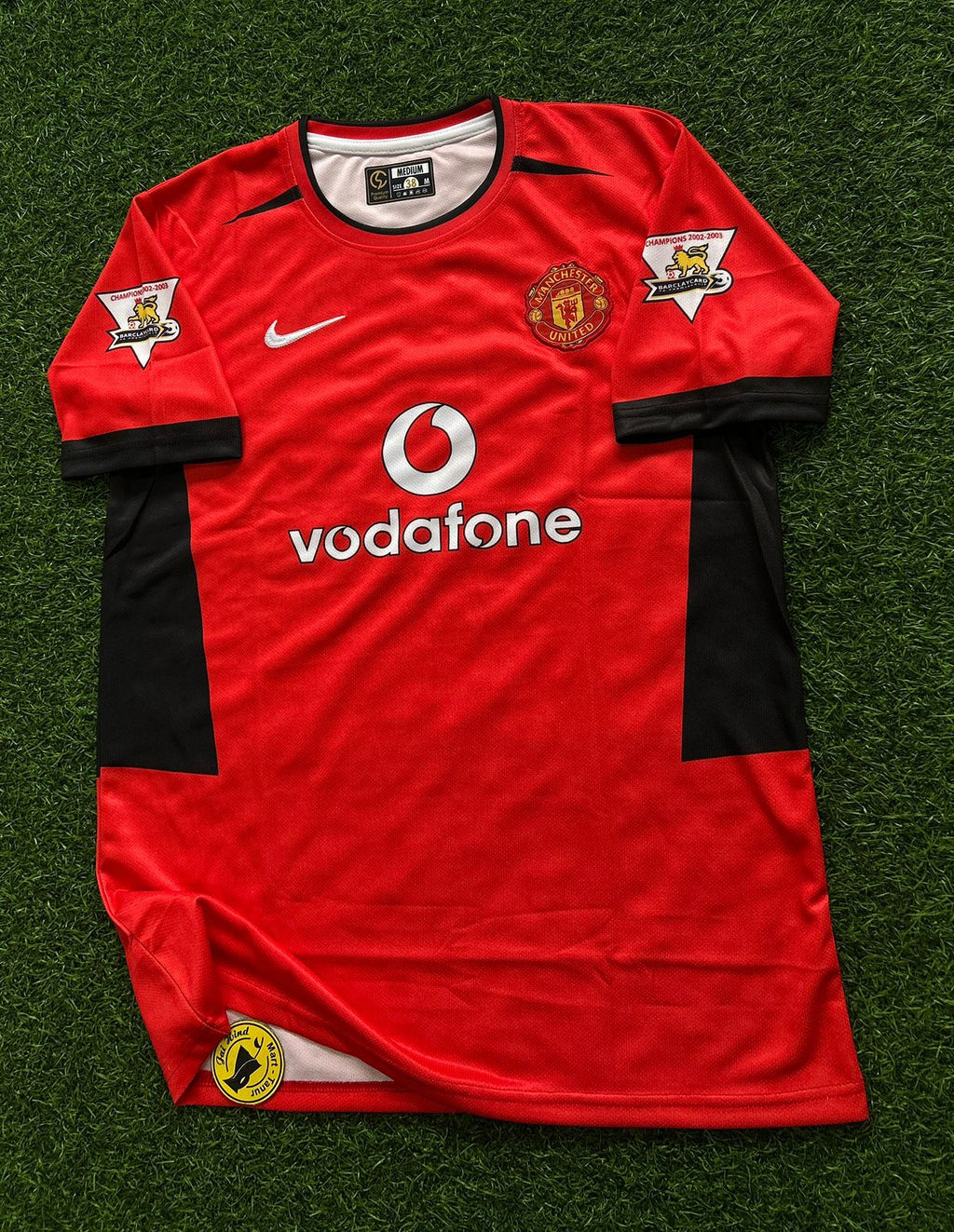 MAN UNITED 2002-04 HOME KIT, HALFSLEEVE EMBROIDERY