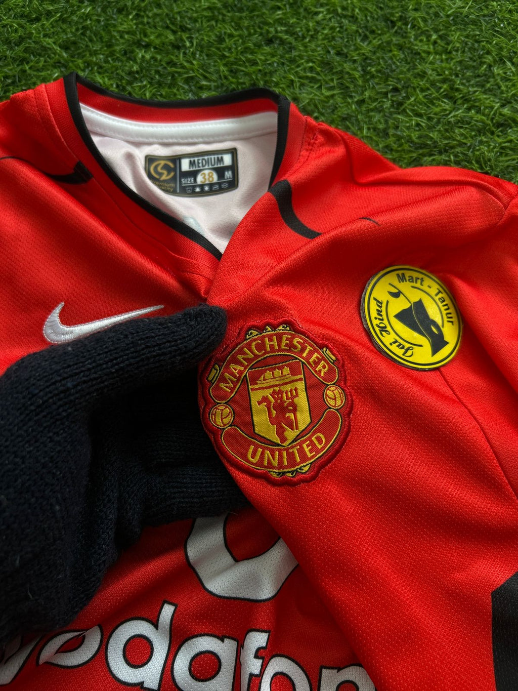 MAN UNITED 2002-04 HOME KIT, HALFSLEEVE EMBROIDERY
