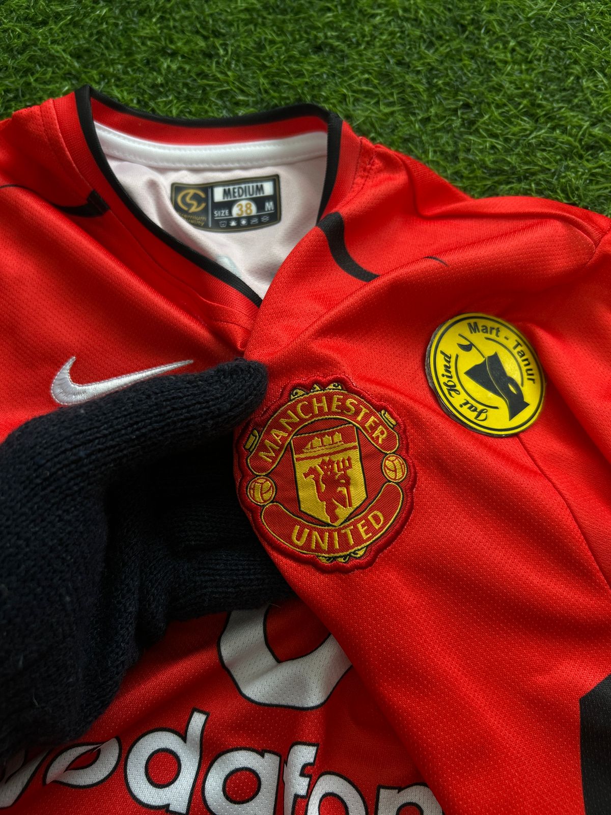 MAN UNITED 2002-04 HOME KIT, HALFSLEEVE EMBROIDERY