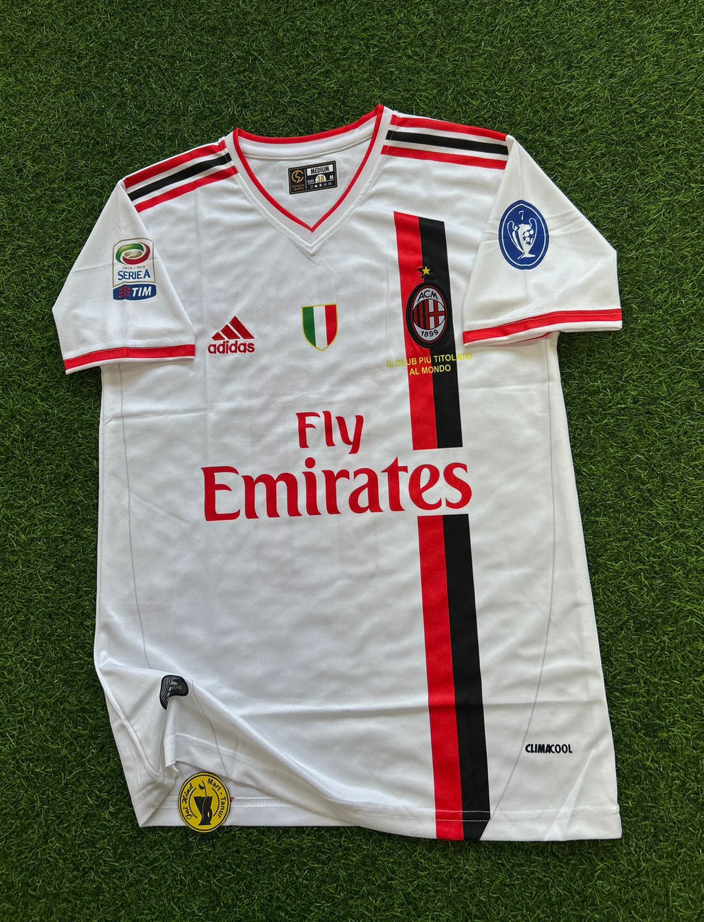 AC MILAN 2011-12 AWAY KIT, HALFSLEEVE EMBROIDERY