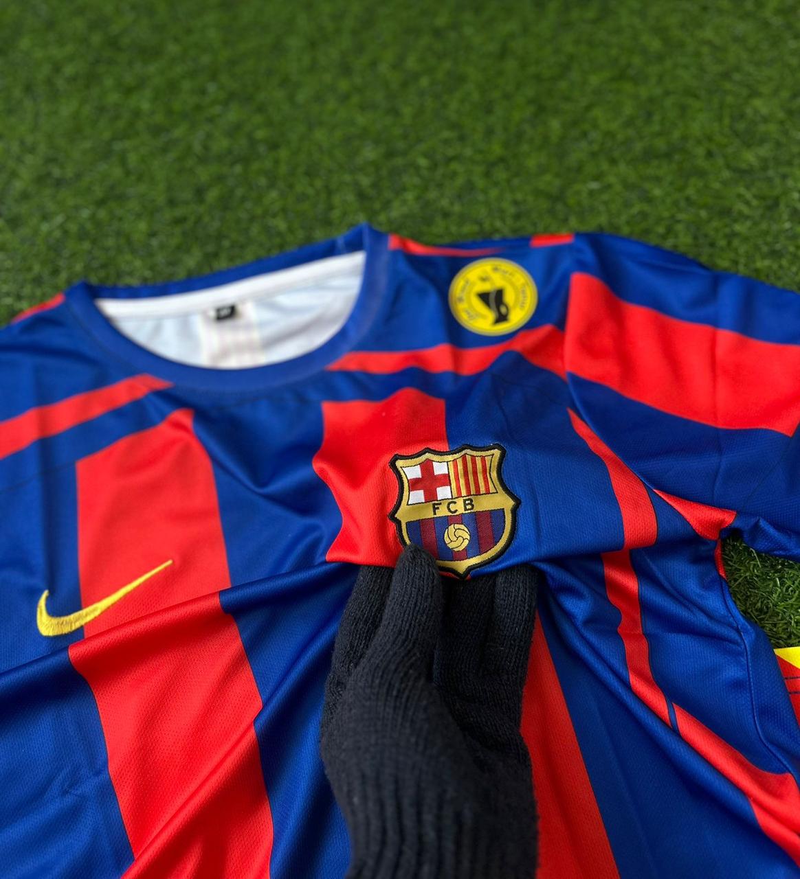 BARCELONA RETRO HOME KIT, HALFSLEEVE EMBROIDERY