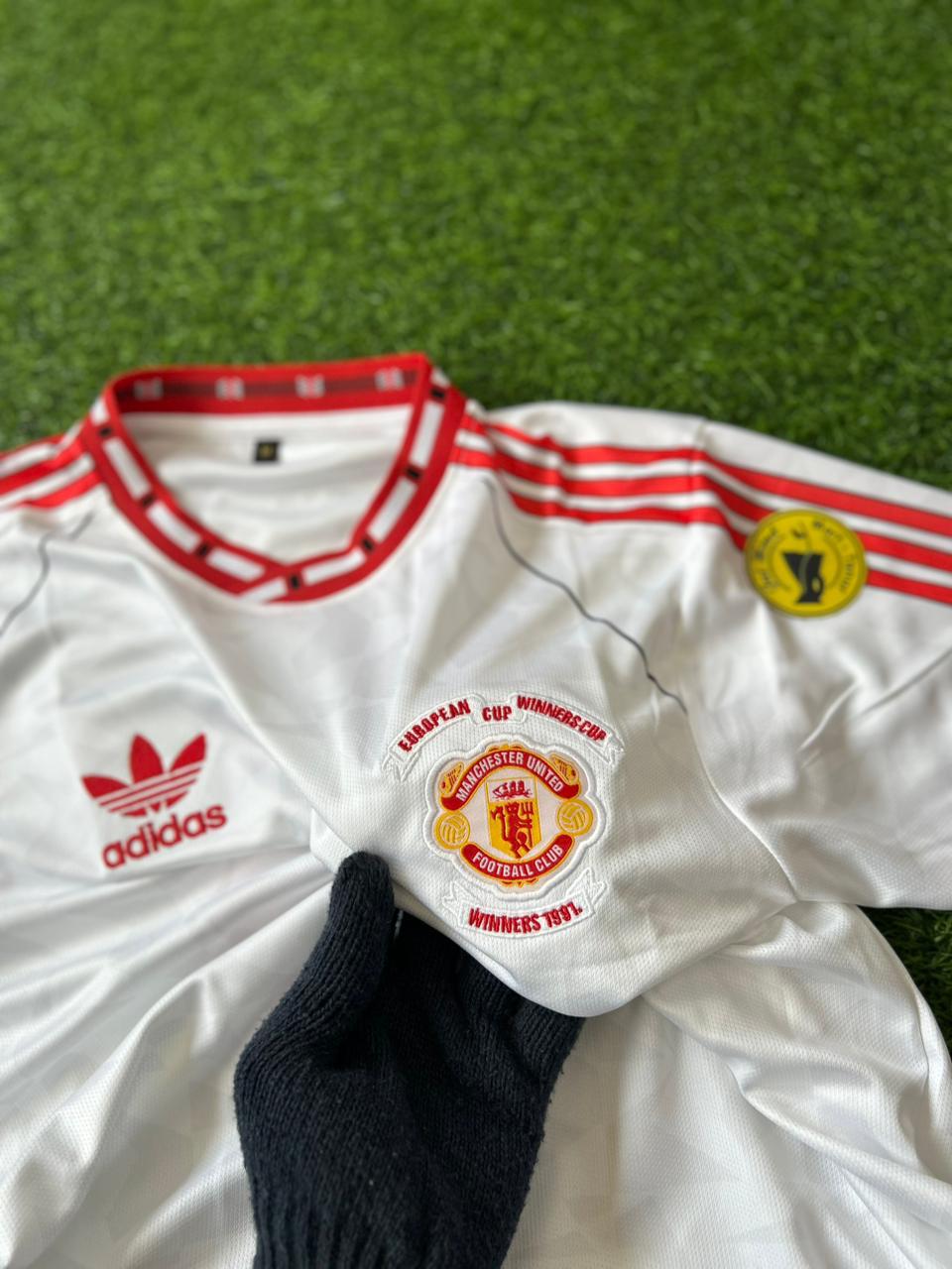 MAN UNITED 1991 RETRO AWAY, HALFSLEEVE EMBROIDERY