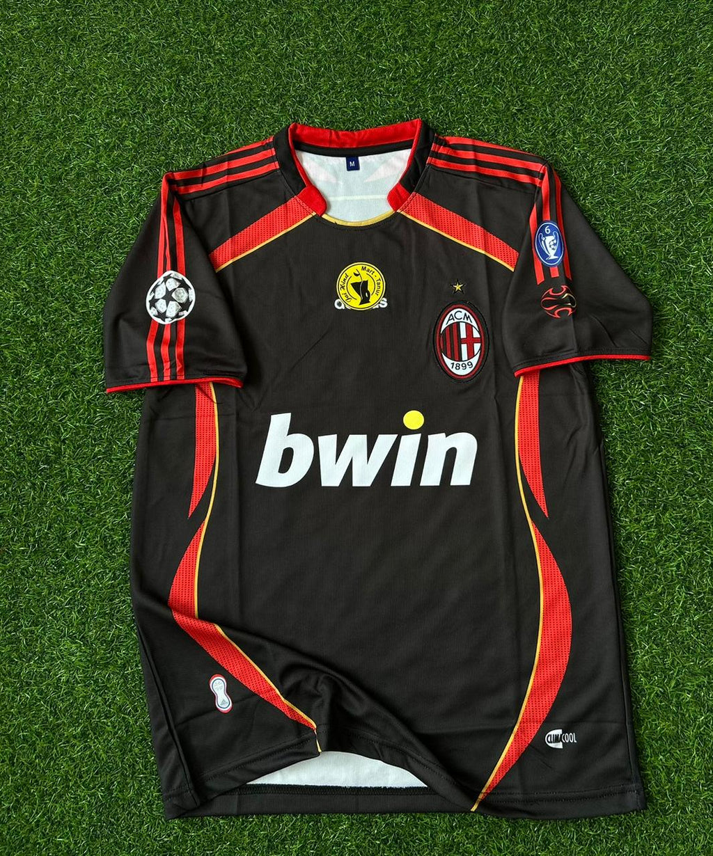 AC MILAN 2006-07 THIRD KIT, HALFSLEEEVE EMBROIDERY