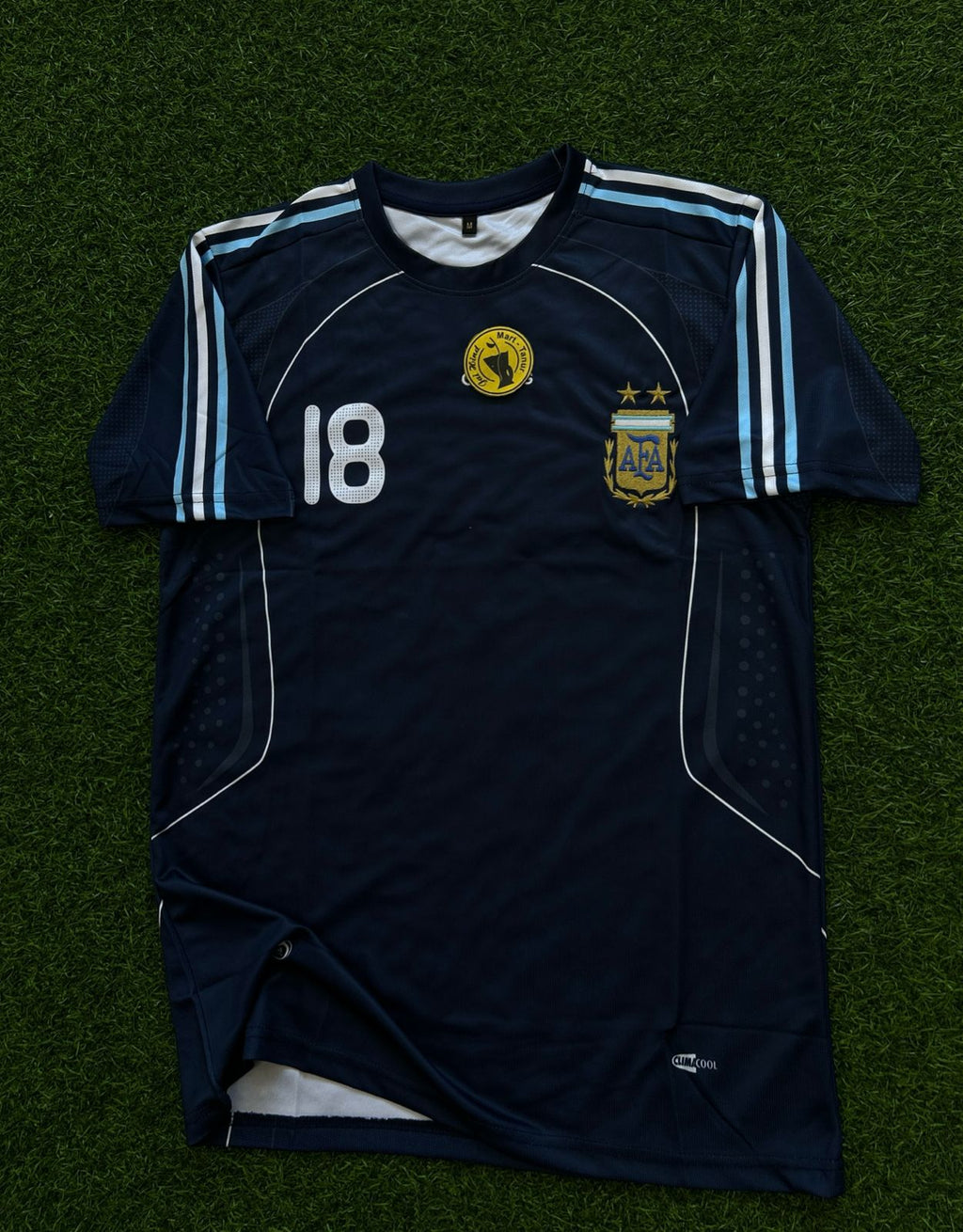 ARGENTINA 2008 AWAY KIT, HALFSLEEVE EMBROIDERY