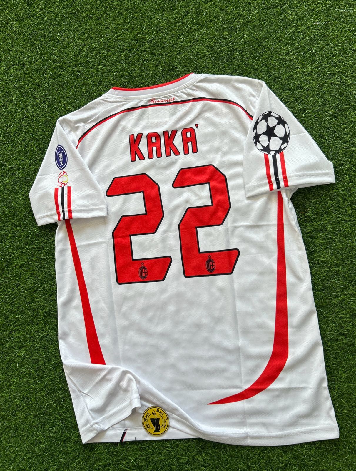 AC MILAN 2006-07 AWAY KIT, HALFSLEEVE EMBROIDERY
